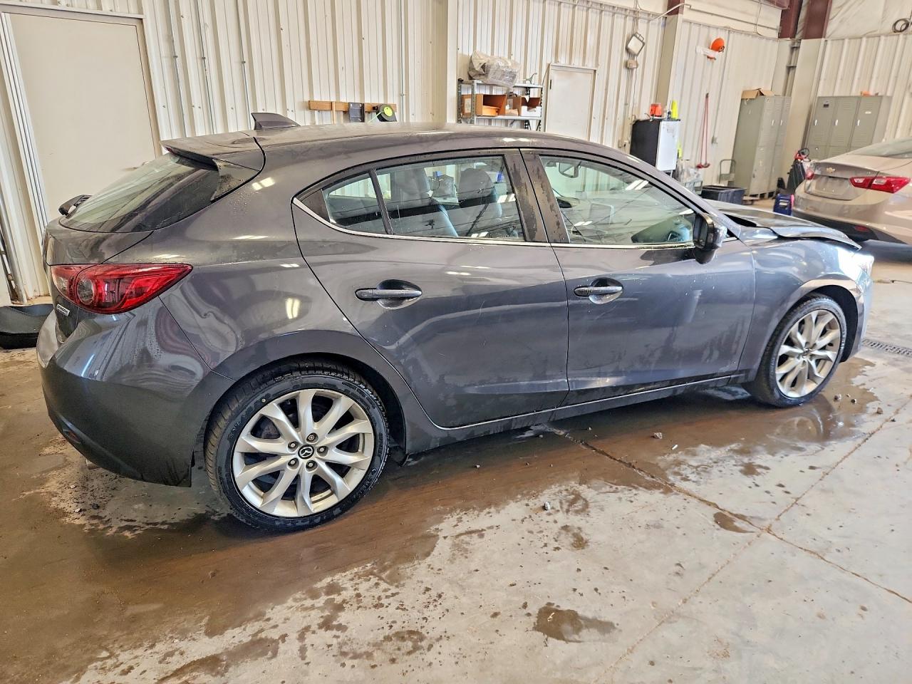 2015 Mazda 3 Grand Touring Gray vin: JM1BM1M34F1234992