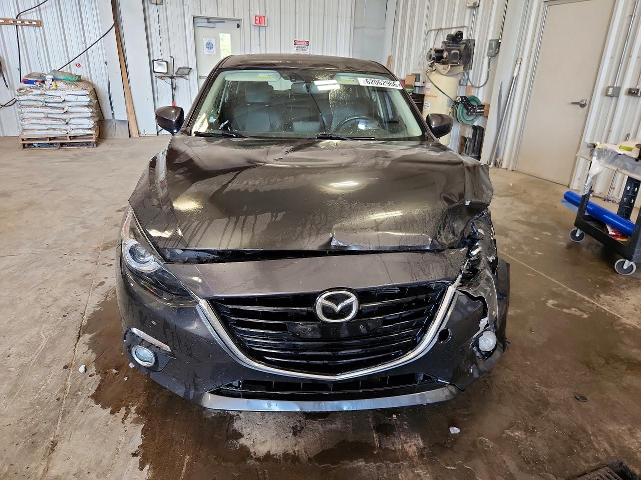 2015 Mazda 3 Grand Touring Gray vin: JM1BM1M34F1234992