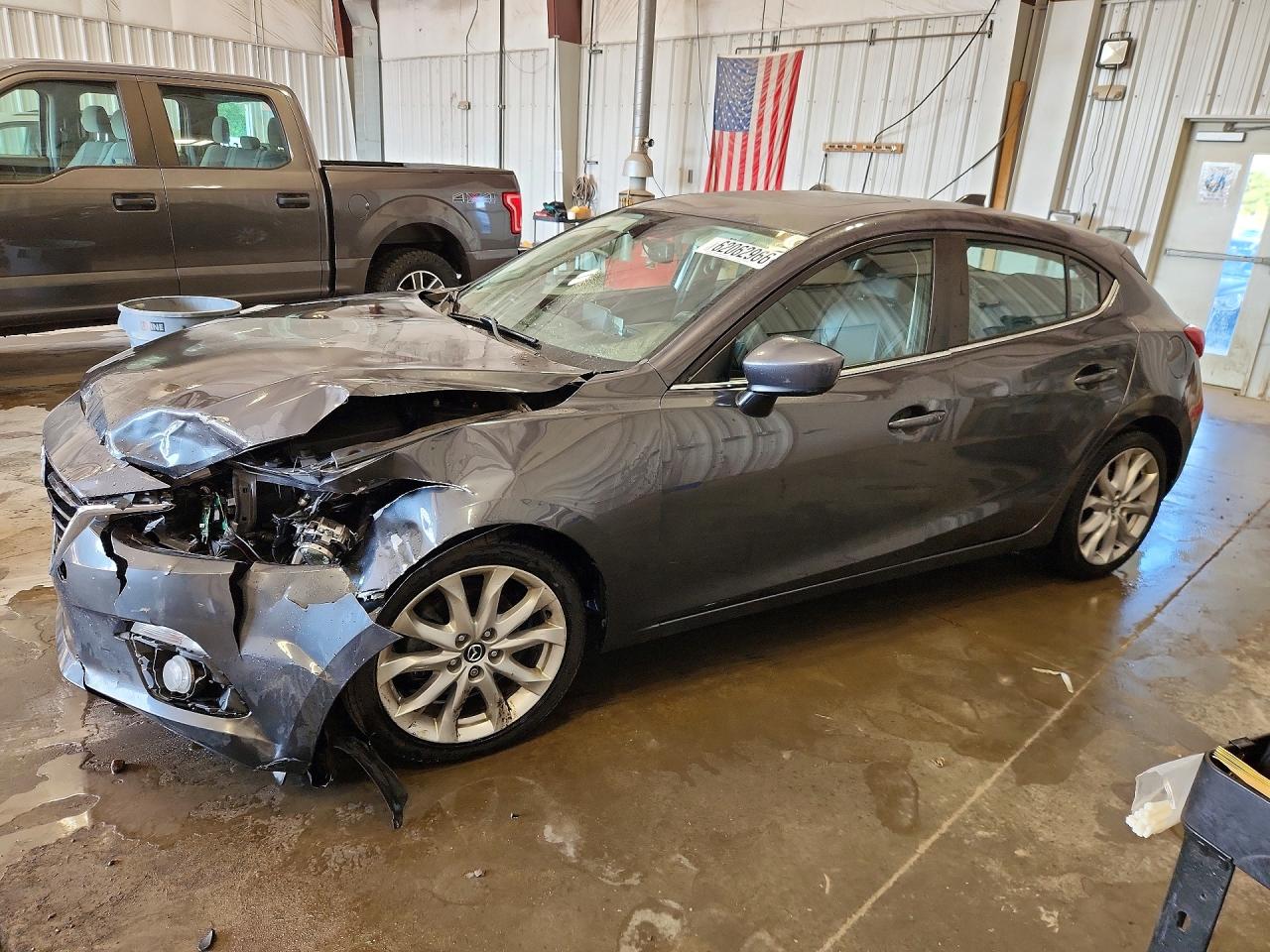 2015 Mazda 3 Grand Touring Gray vin: JM1BM1M34F1234992