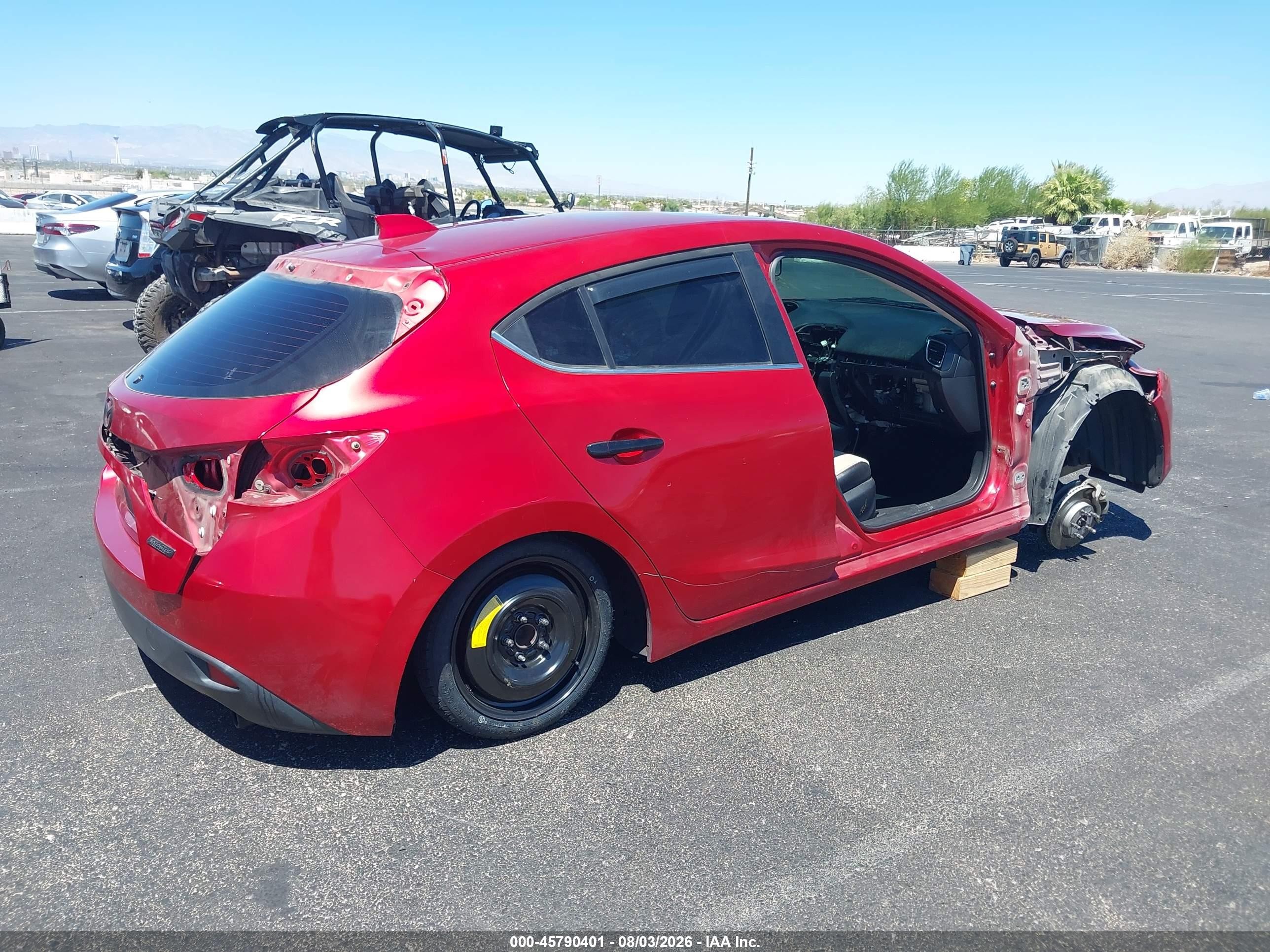 2015 Mazda Mazda3 S Grand Touring Красный vin: JM1BM1M34F1236273