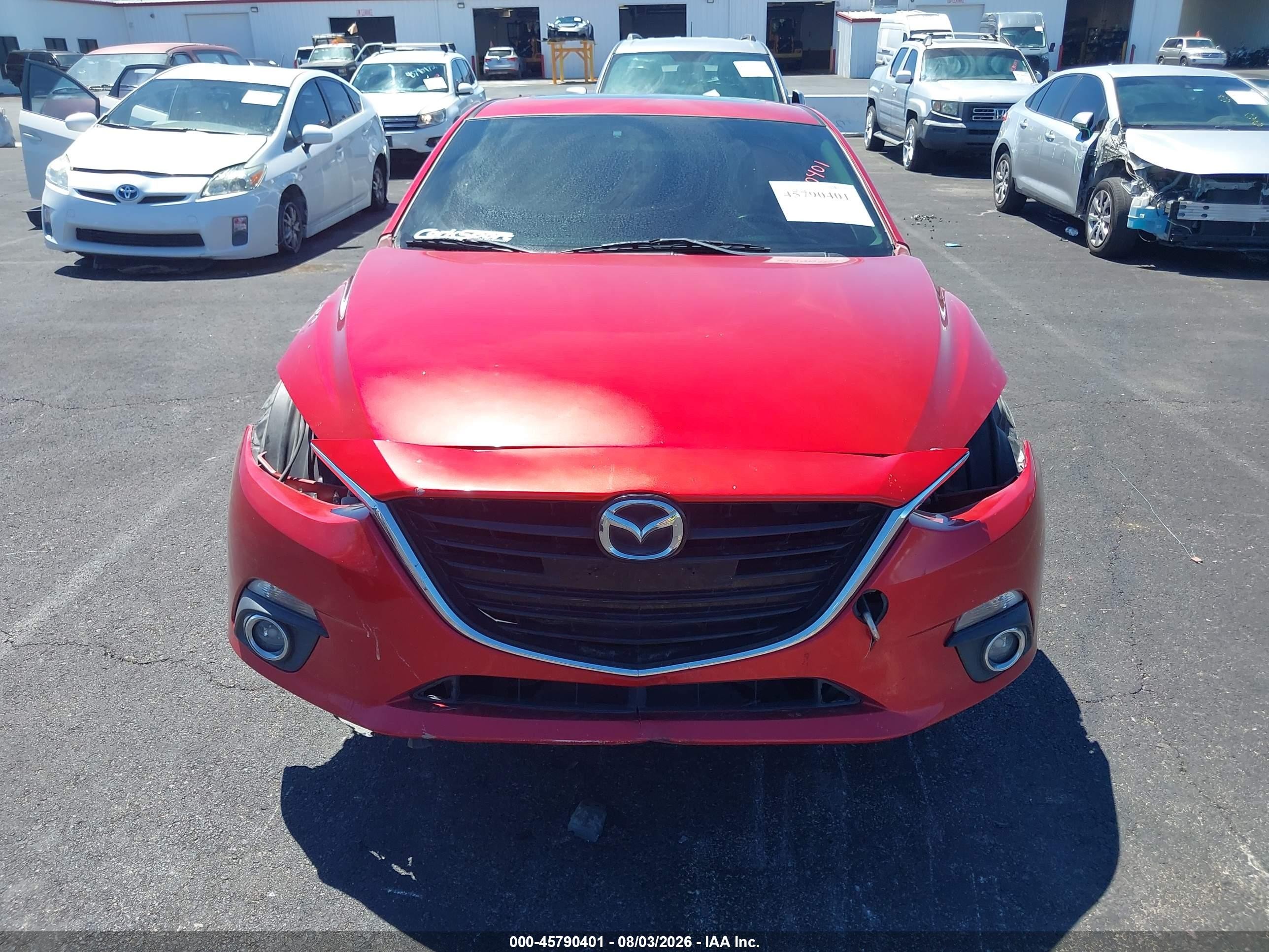 2015 Mazda Mazda3 S Grand Touring Красный vin: JM1BM1M34F1236273