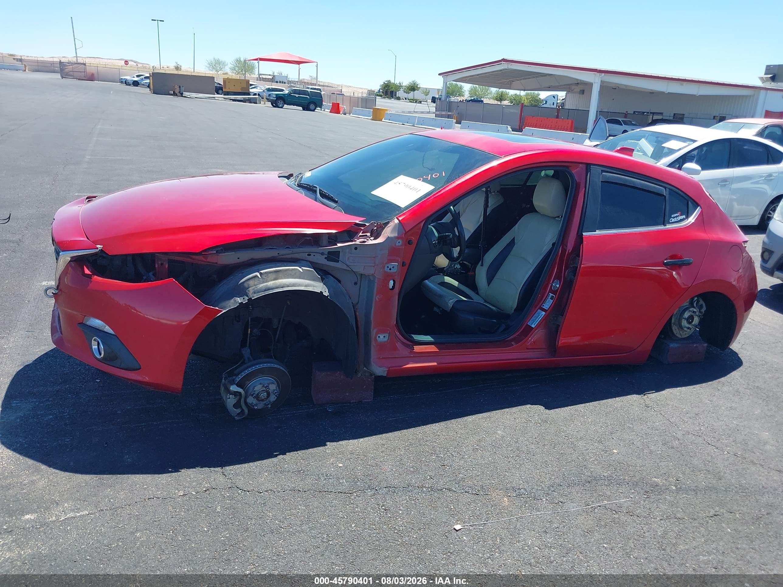 2015 Mazda Mazda3 S Grand Touring Красный vin: JM1BM1M34F1236273