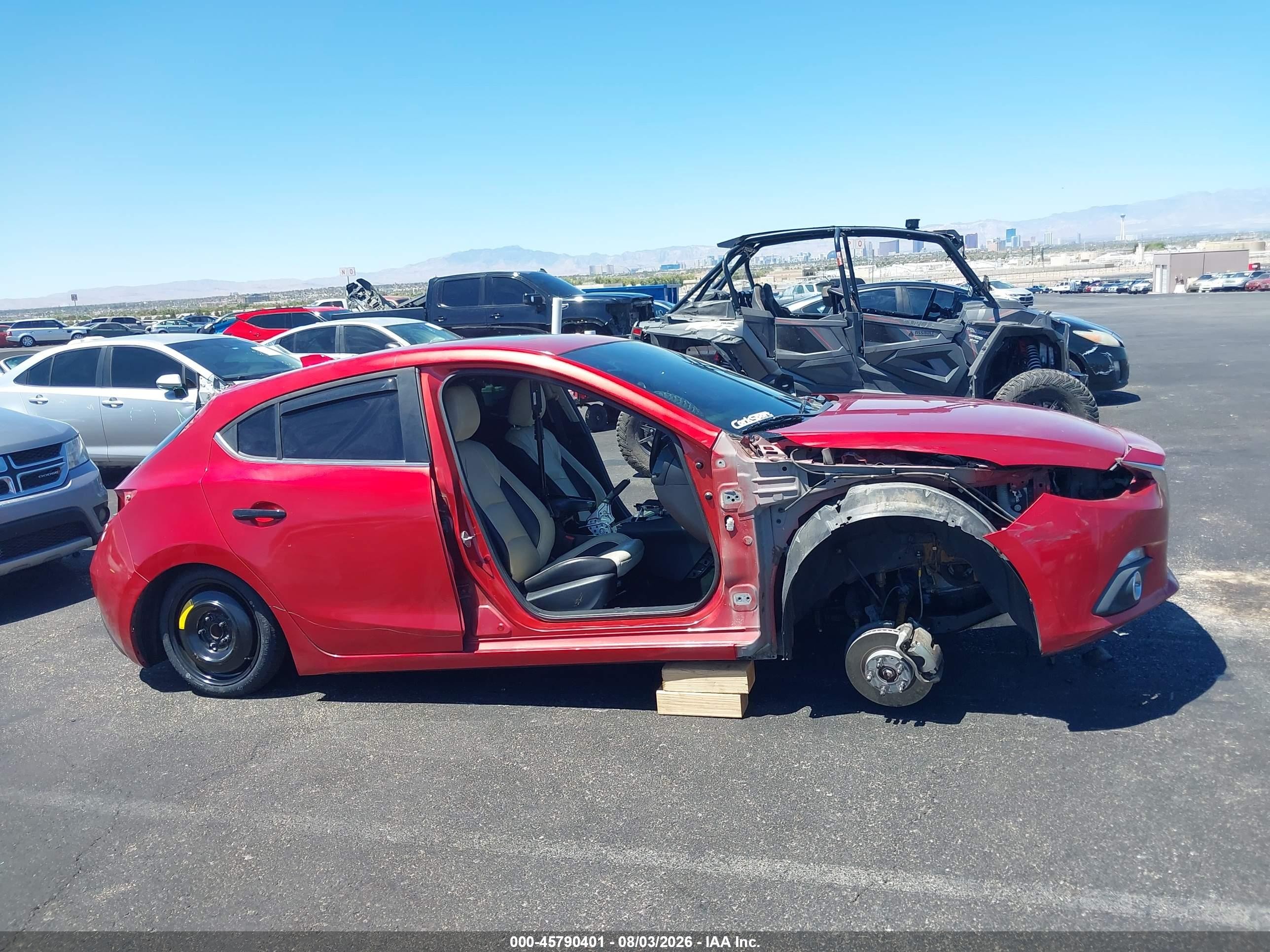 2015 Mazda Mazda3 S Grand Touring Красный vin: JM1BM1M34F1236273
