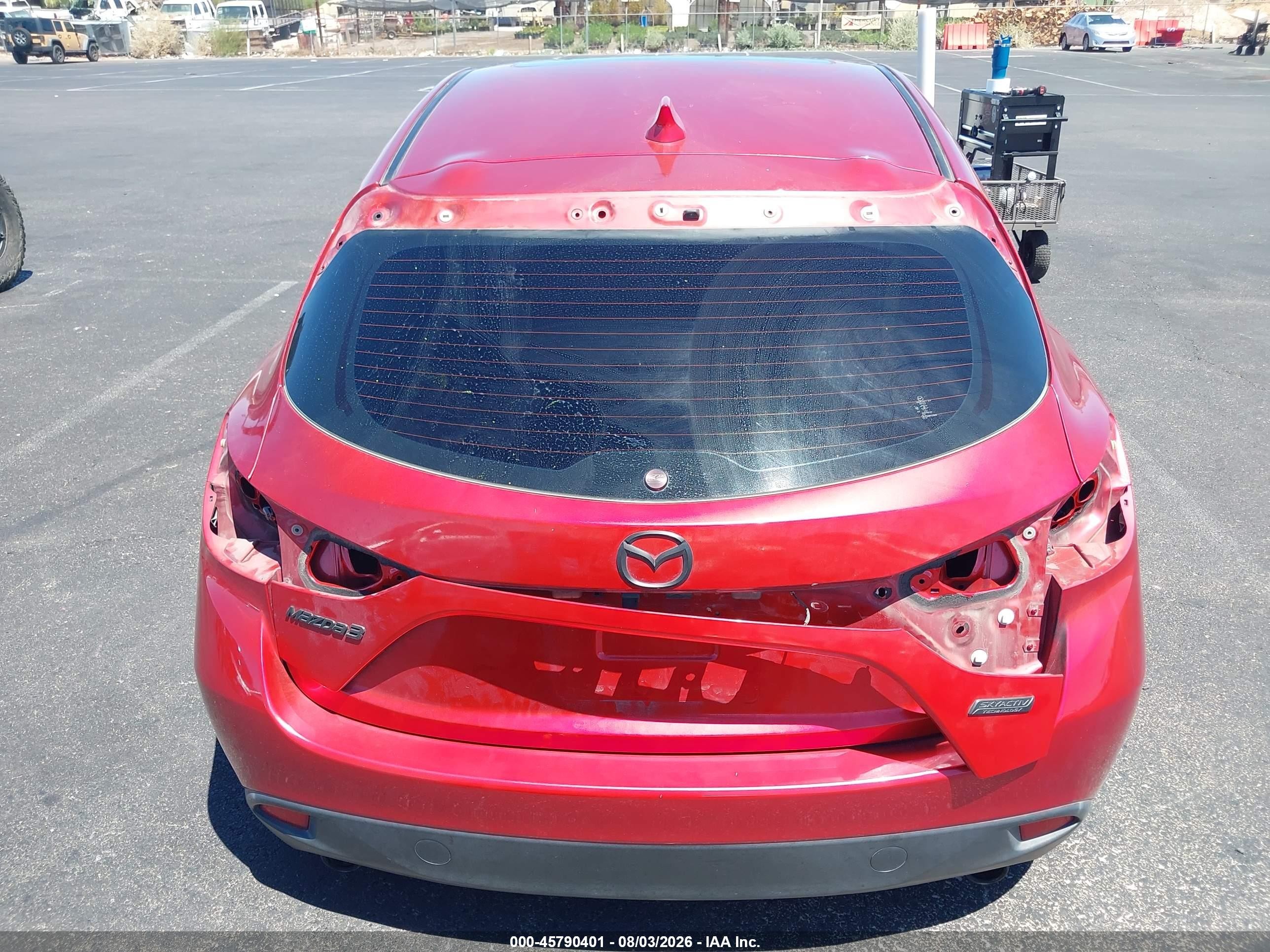 2015 Mazda Mazda3 S Grand Touring Красный vin: JM1BM1M34F1236273