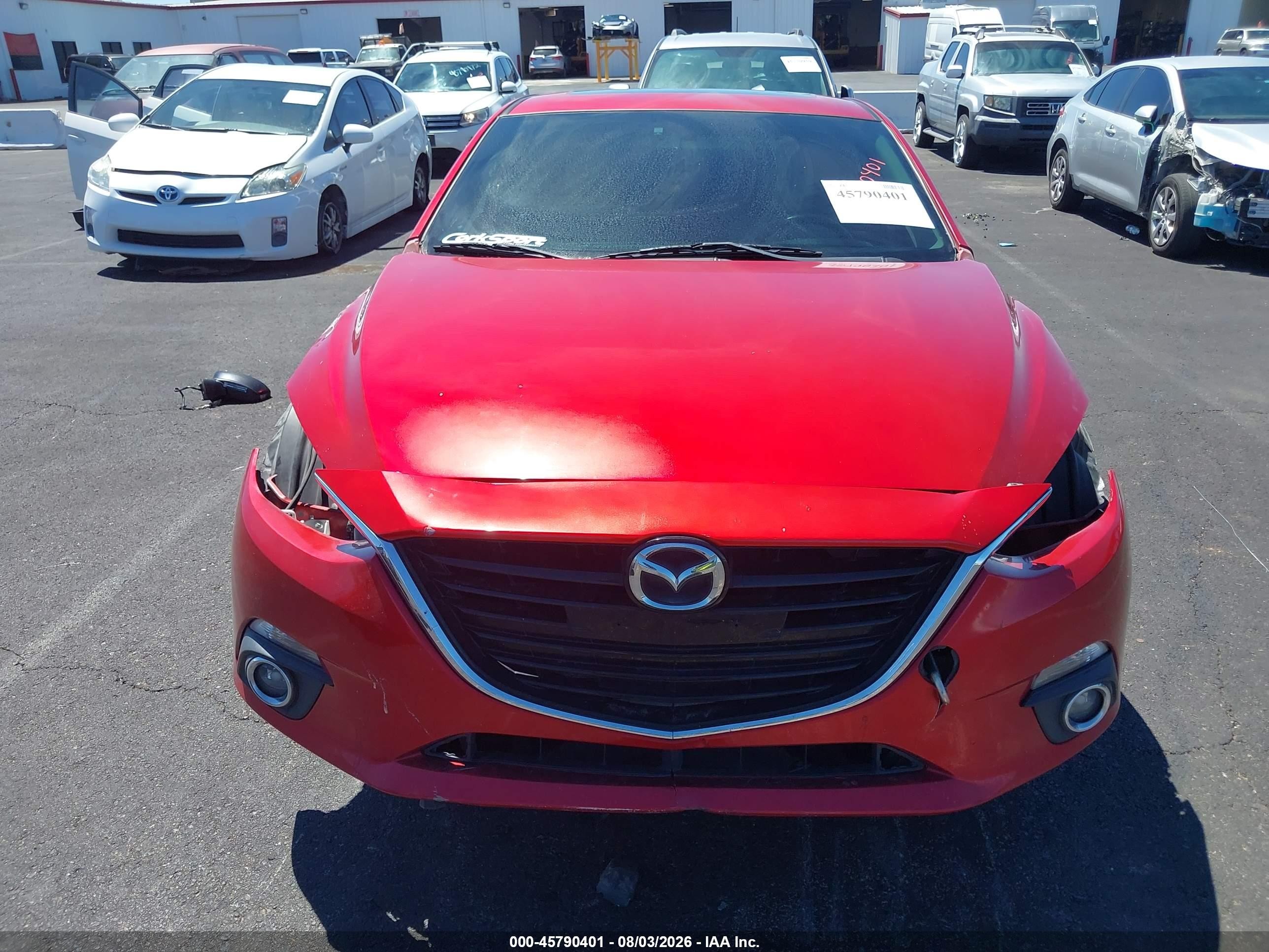 2015 Mazda Mazda3 S Grand Touring Красный vin: JM1BM1M34F1236273