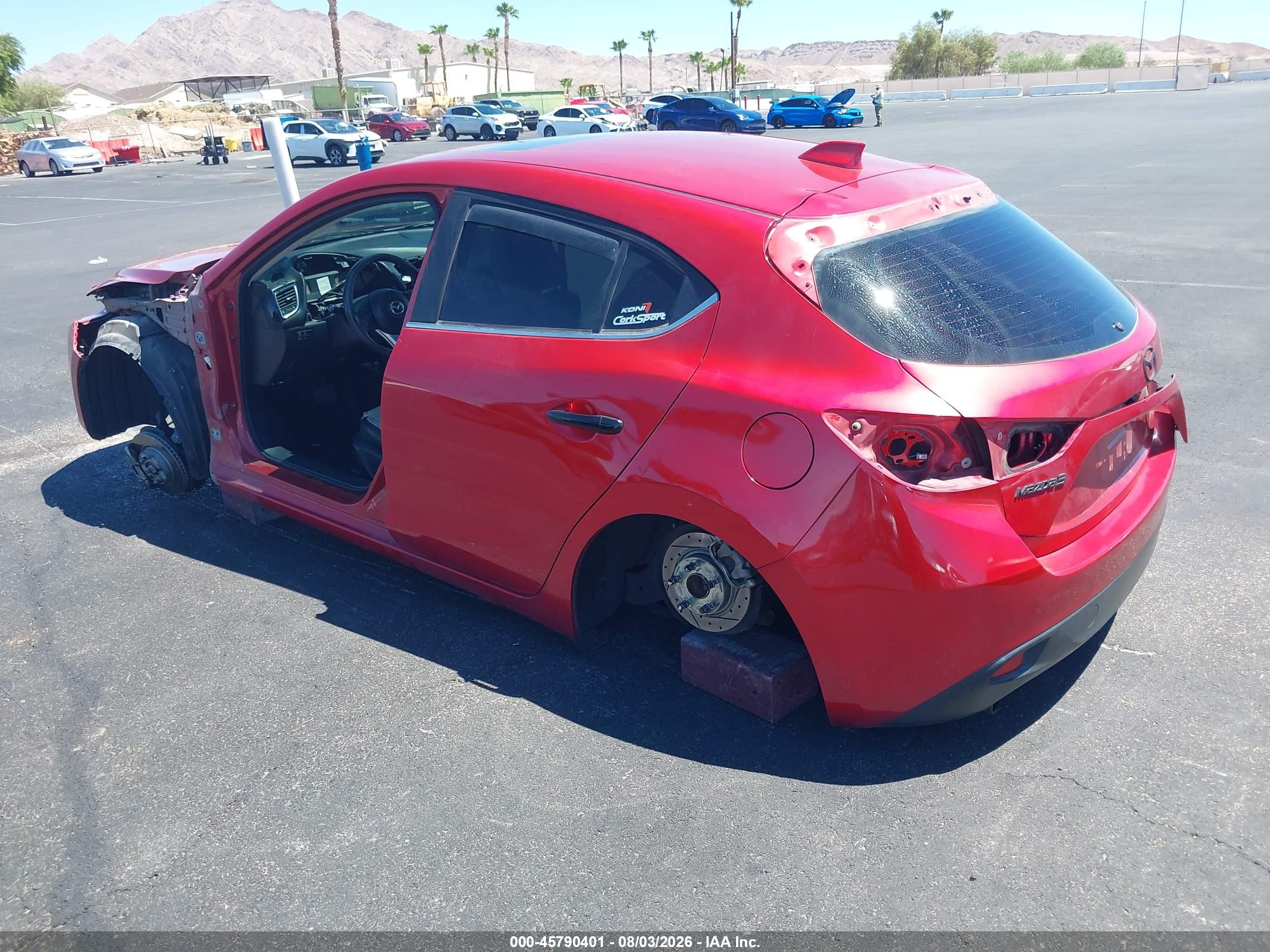 2015 Mazda Mazda3 S Grand Touring Красный vin: JM1BM1M34F1236273