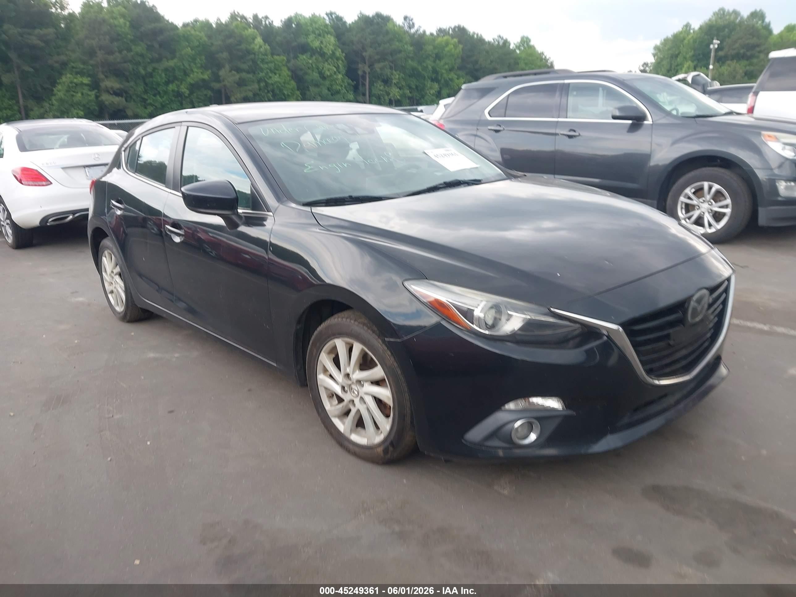 2014 Mazda Mazda3 S Grand Touring Black vin: JM1BM1M35E1185560