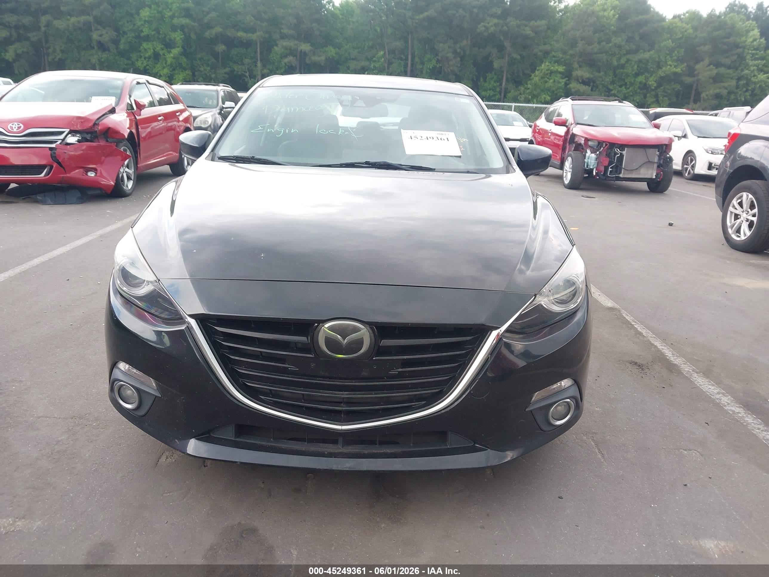 2014 Mazda Mazda3 S Grand Touring Black vin: JM1BM1M35E1185560