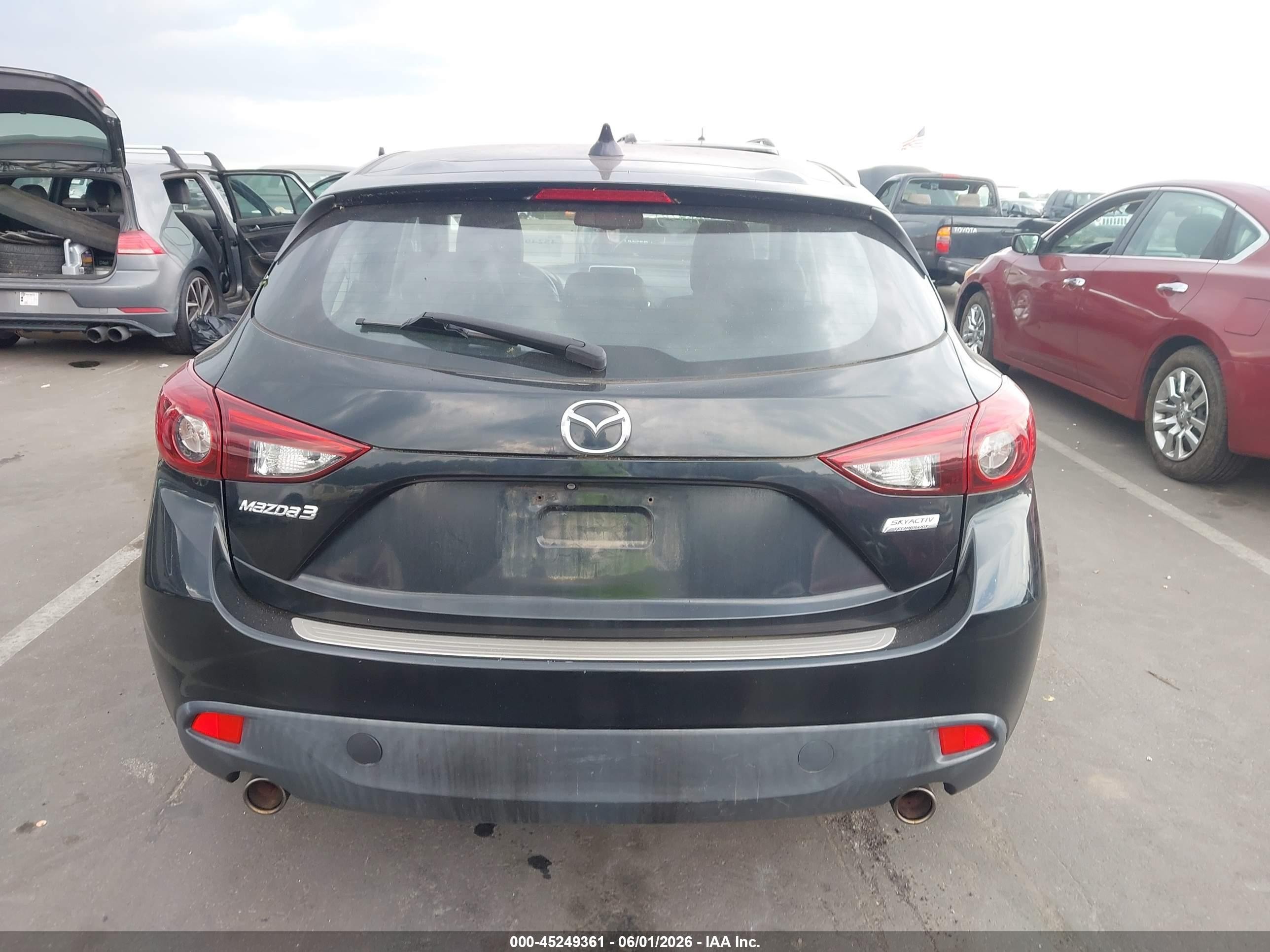 2014 Mazda Mazda3 S Grand Touring Black vin: JM1BM1M35E1185560