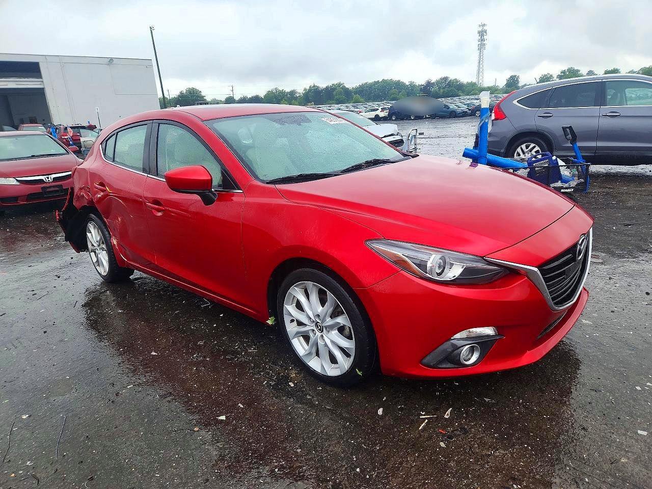2015 Mazda 3 Grand Touring Red vin: JM1BM1M35F1219479