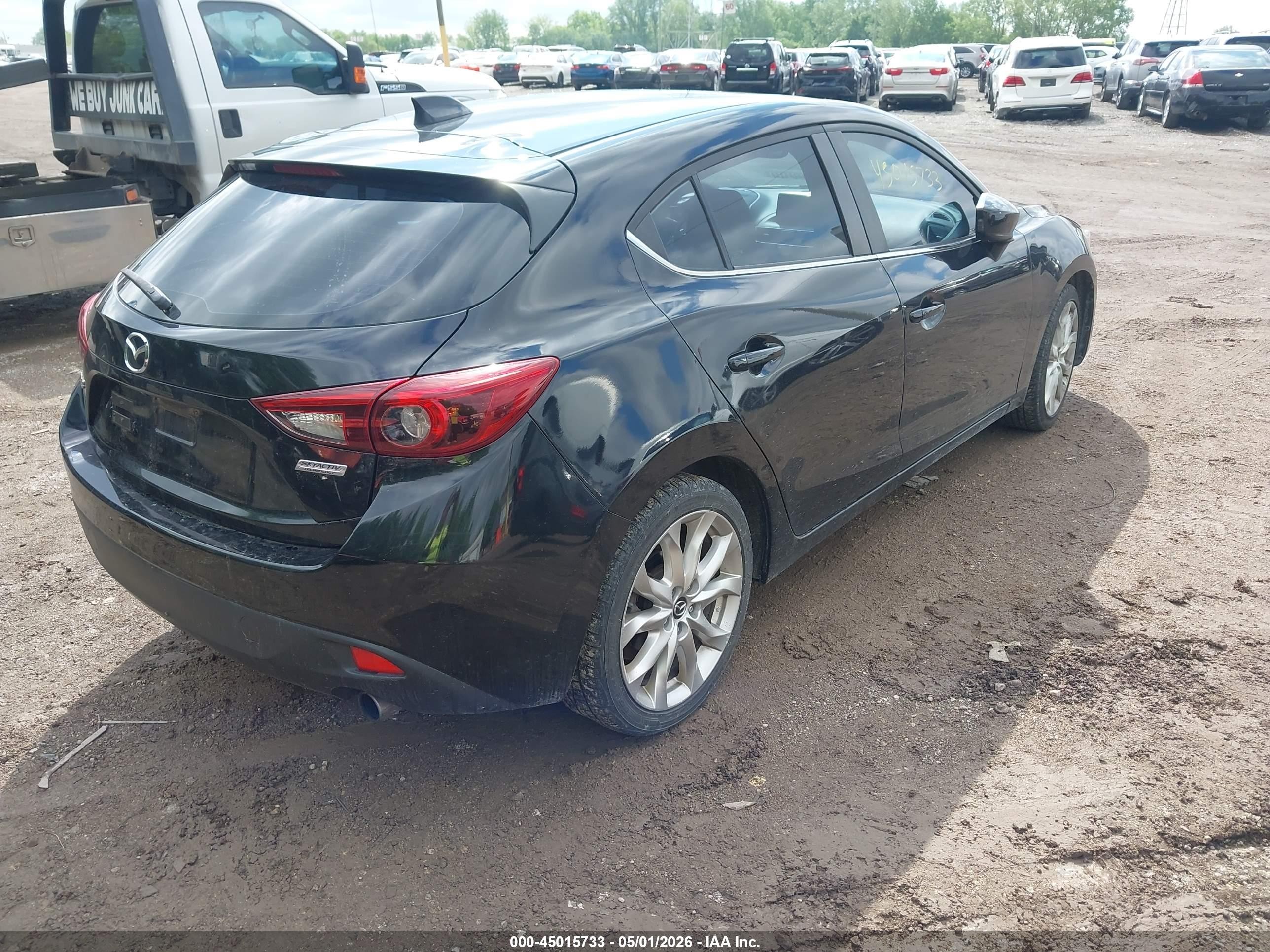 2015 Mazda Mazda3 S Grand Touring Black vin: JM1BM1M36F1223931