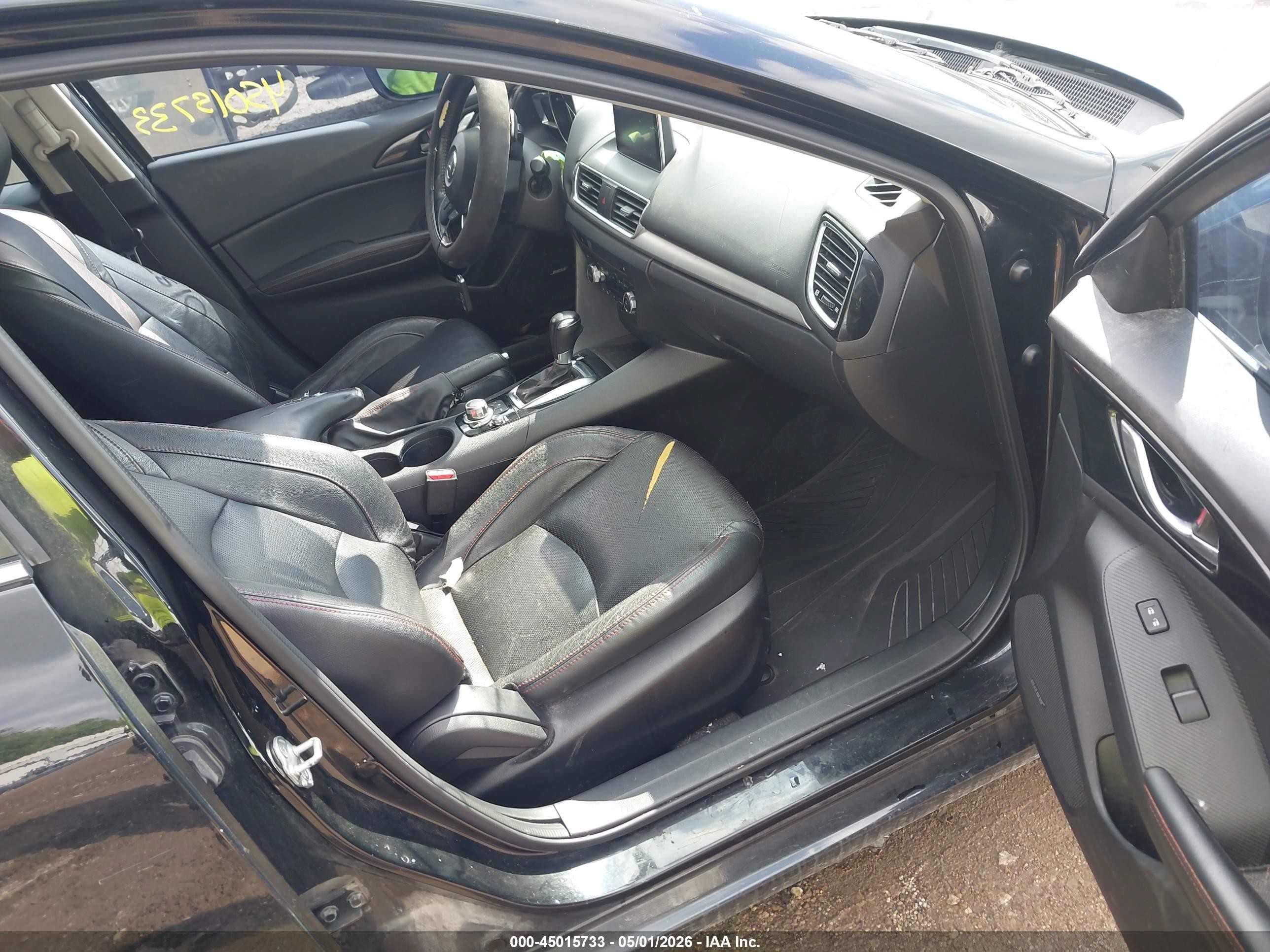 2015 Mazda Mazda3 S Grand Touring Black vin: JM1BM1M36F1223931