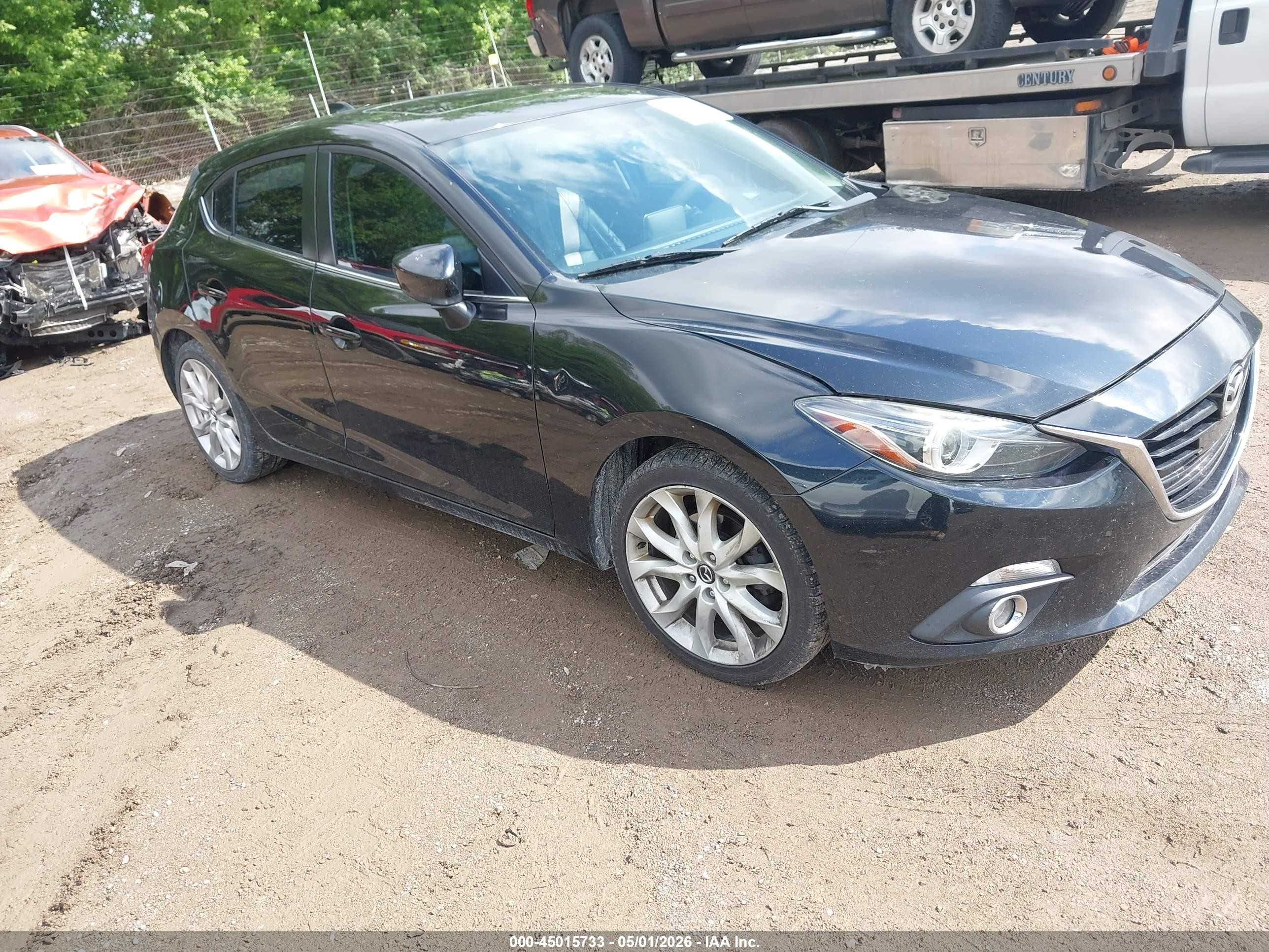 2015 Mazda Mazda3 S Grand Touring Black vin: JM1BM1M36F1223931