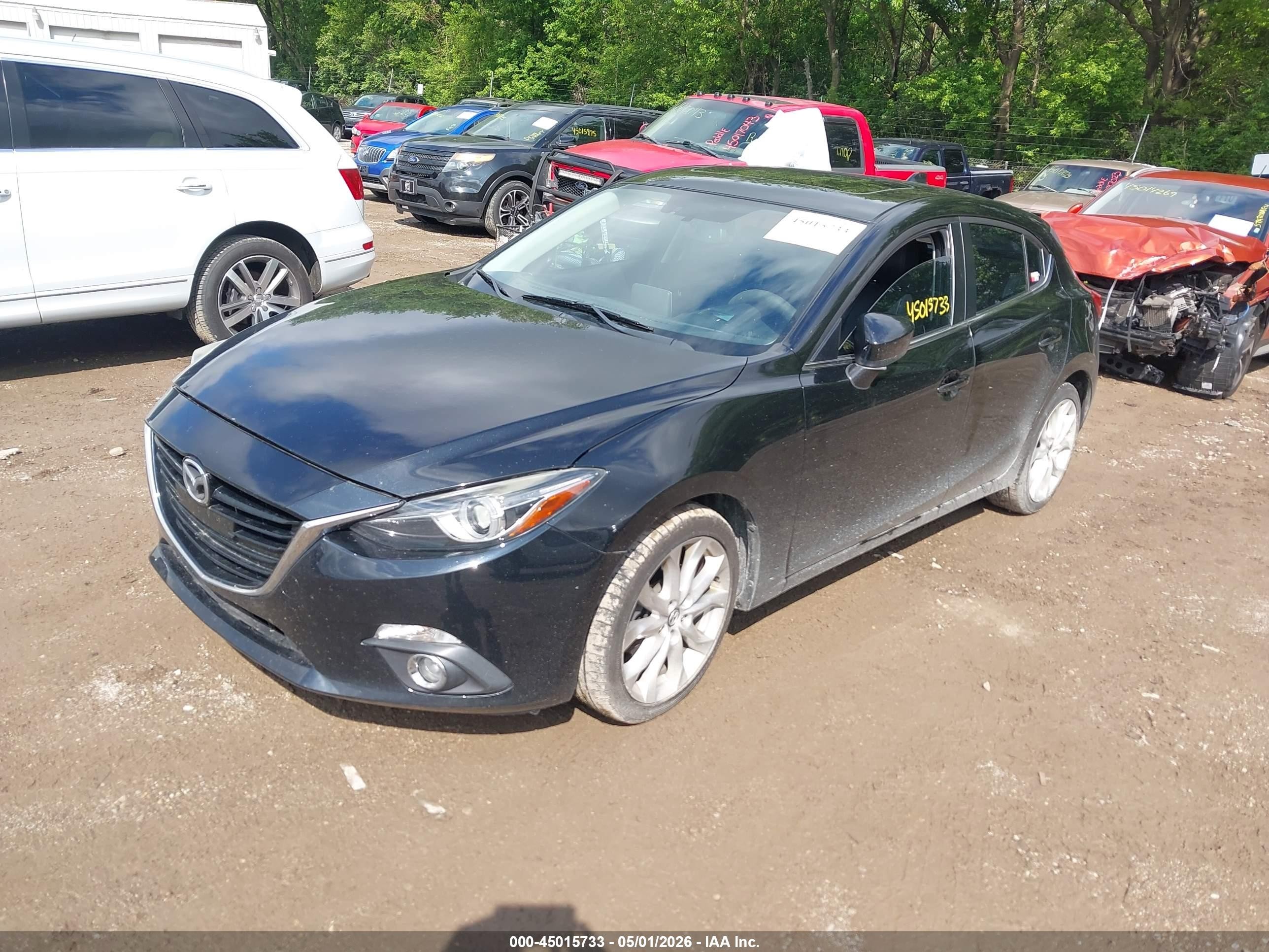2015 Mazda Mazda3 S Grand Touring Black vin: JM1BM1M36F1223931
