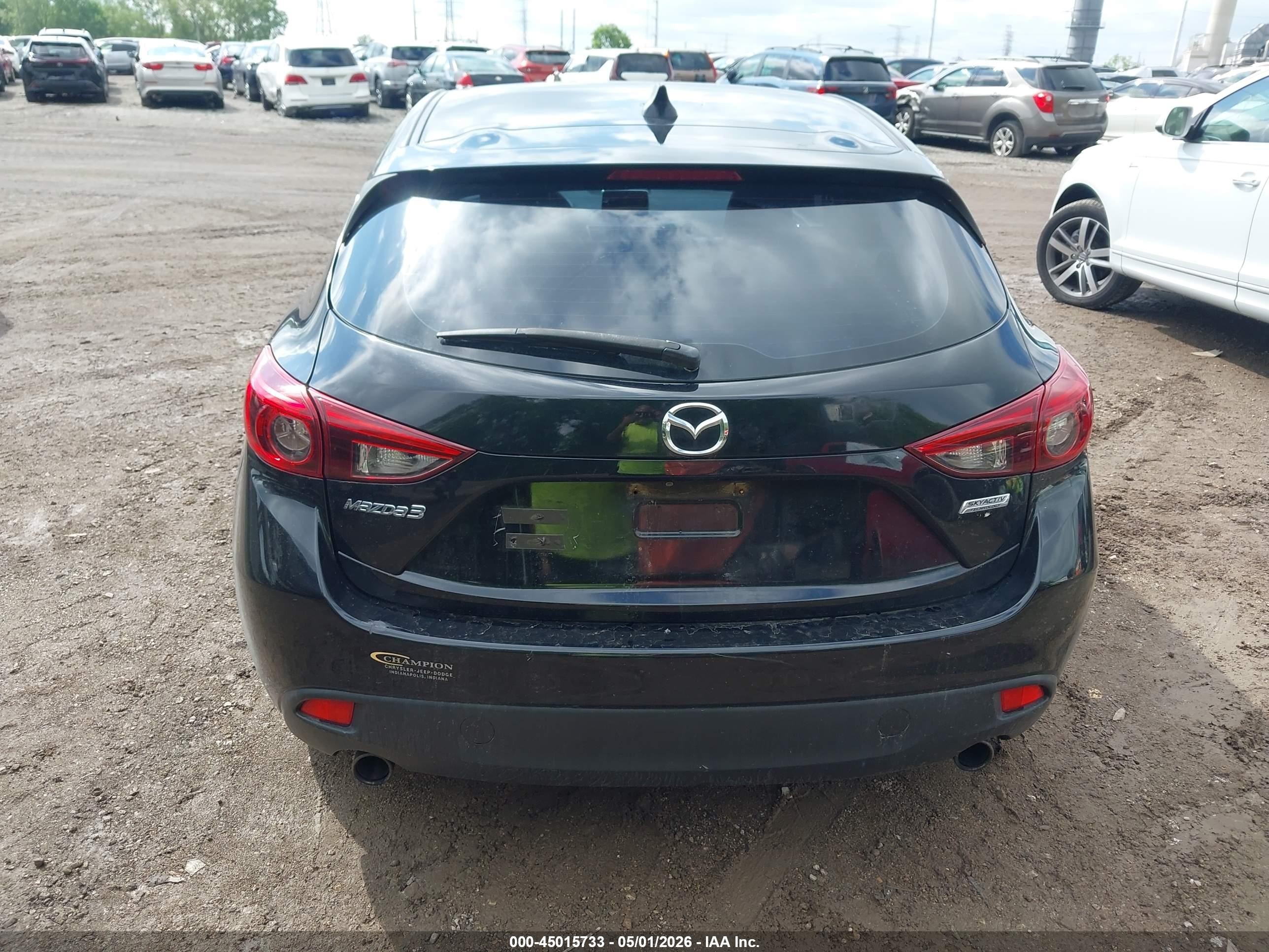 2015 Mazda Mazda3 S Grand Touring Black vin: JM1BM1M36F1223931