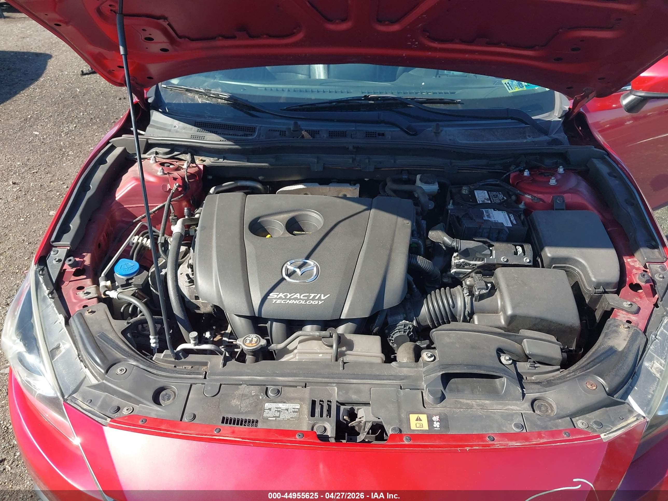 2015 Mazda Mazda3 S Grand Touring Красный vin: JM1BM1M36F1230779
