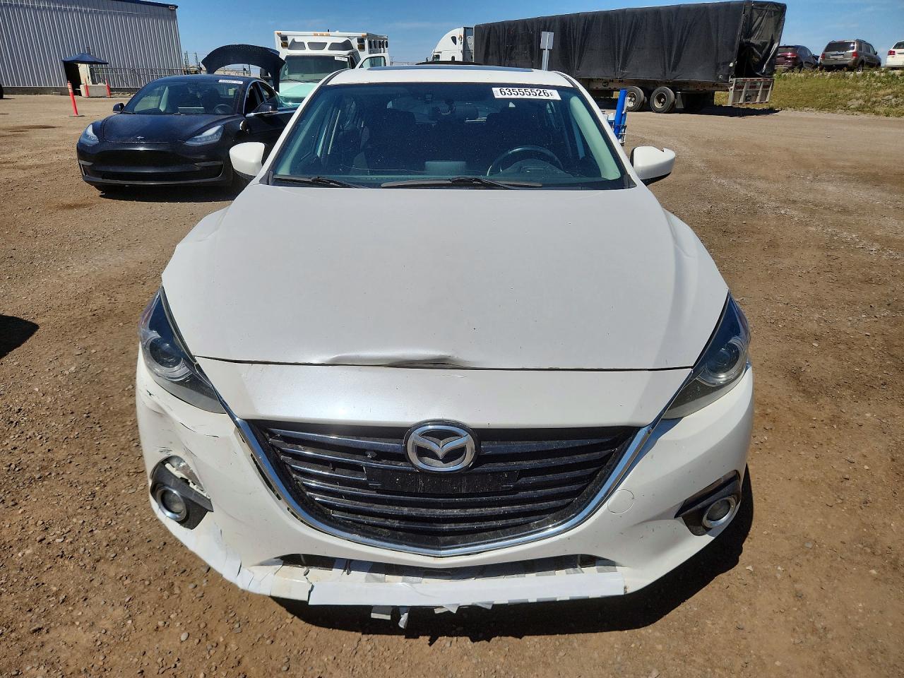2014 Mazda 3 Grand Touring White vin: JM1BM1M37E1170008