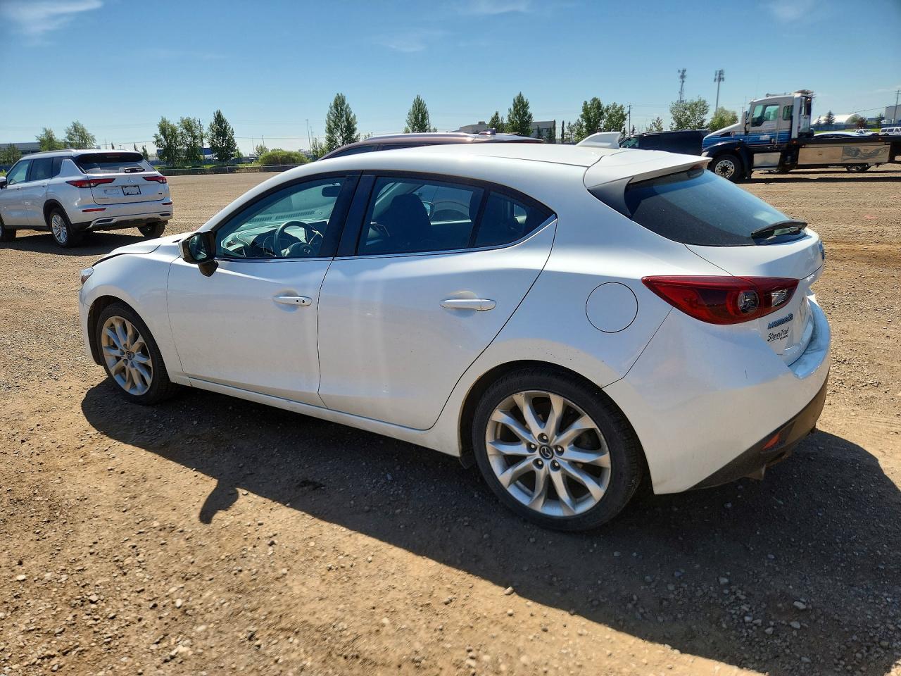2014 Mazda 3 Grand Touring White vin: JM1BM1M37E1170008