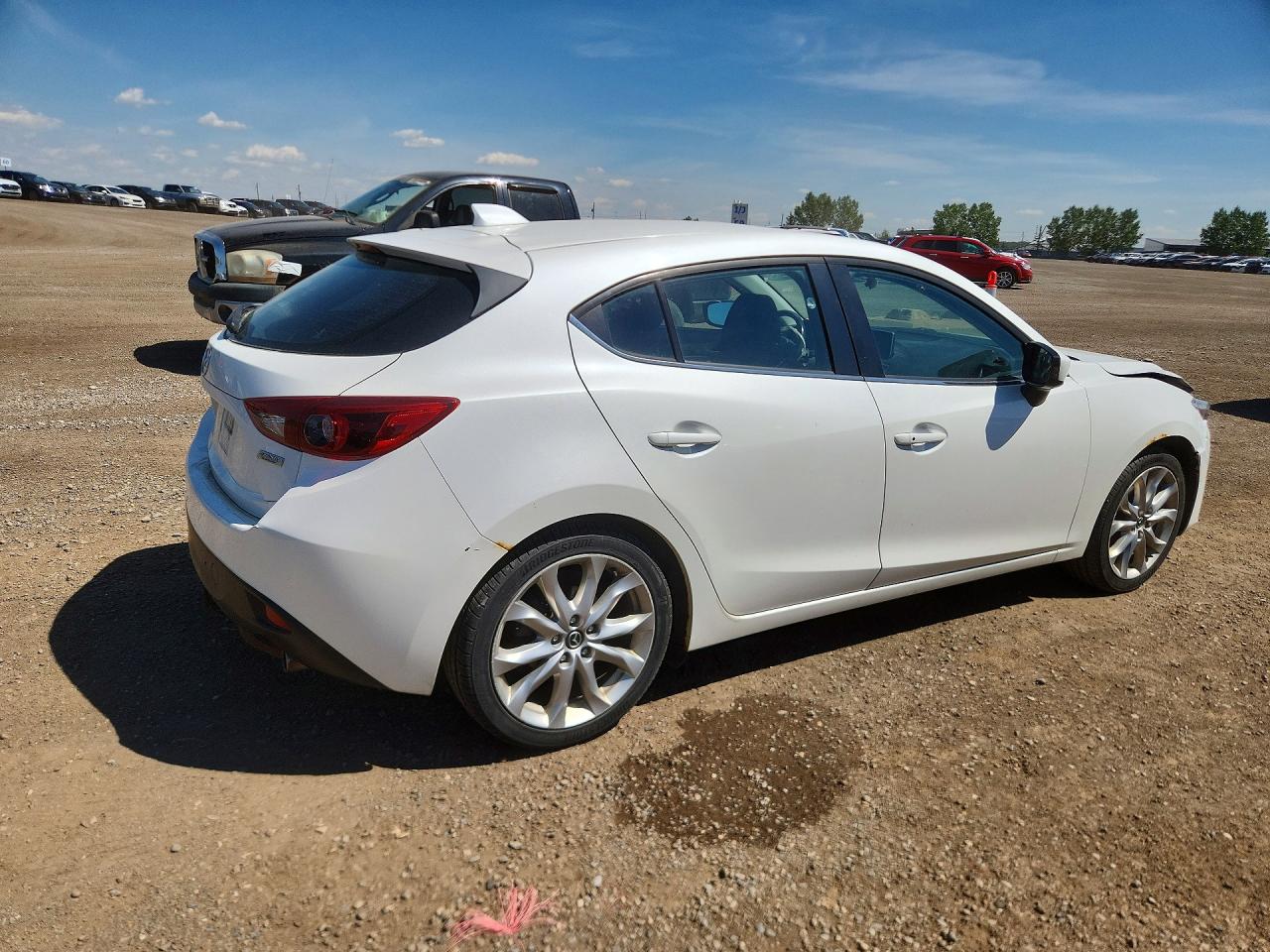 2014 Mazda 3 Grand Touring White vin: JM1BM1M37E1170008