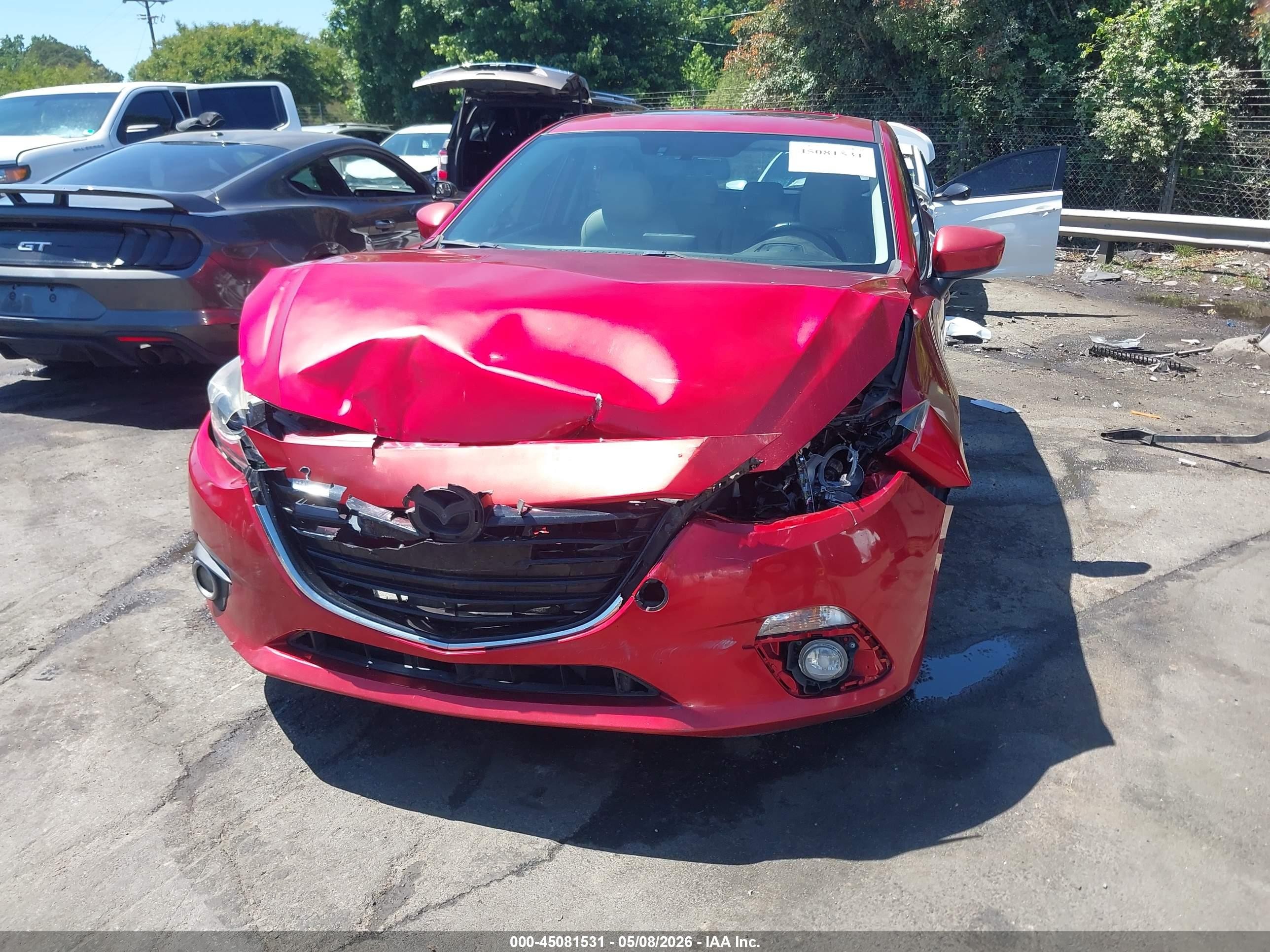 2014 Mazda Mazda3 S Grand Touring Red vin: JM1BM1M37E1181252