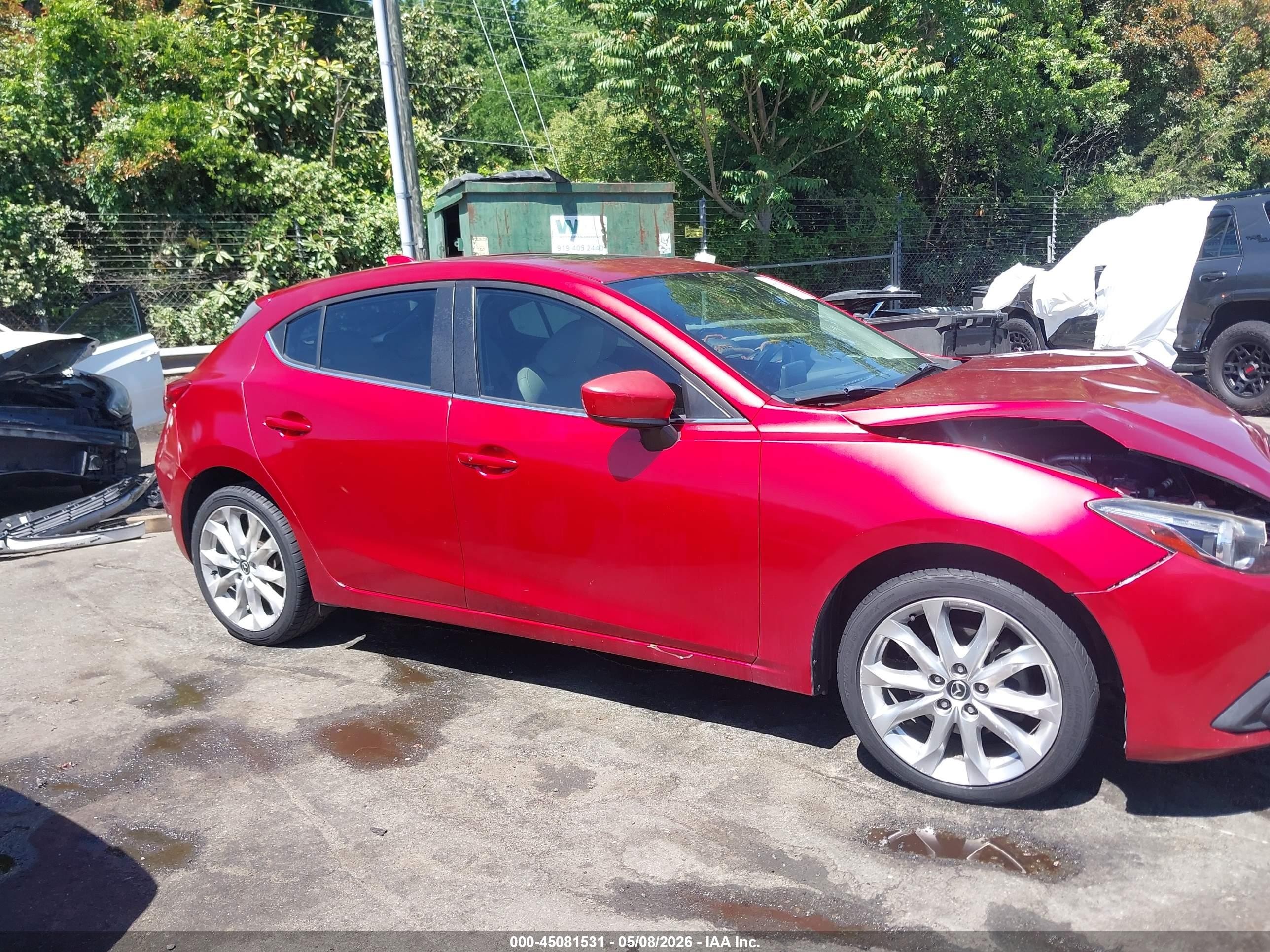2014 Mazda Mazda3 S Grand Touring Red vin: JM1BM1M37E1181252