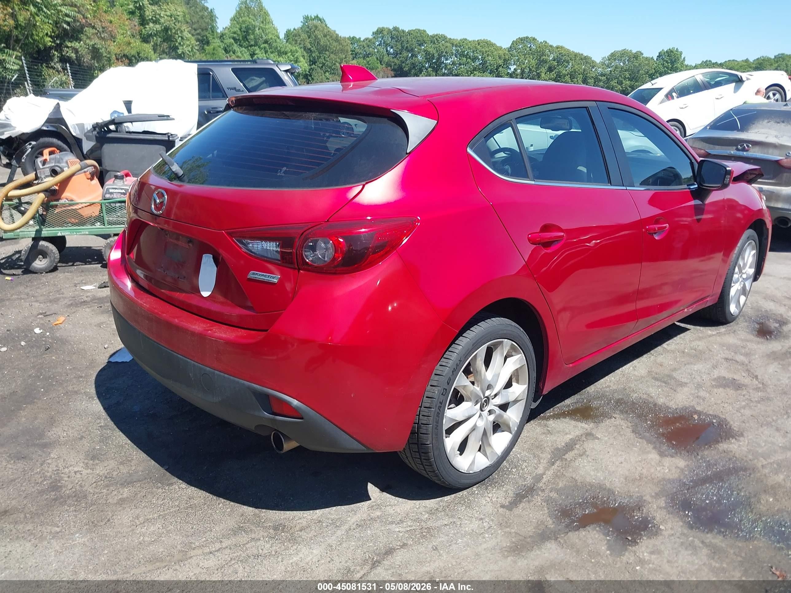 2014 Mazda Mazda3 S Grand Touring Red vin: JM1BM1M37E1181252