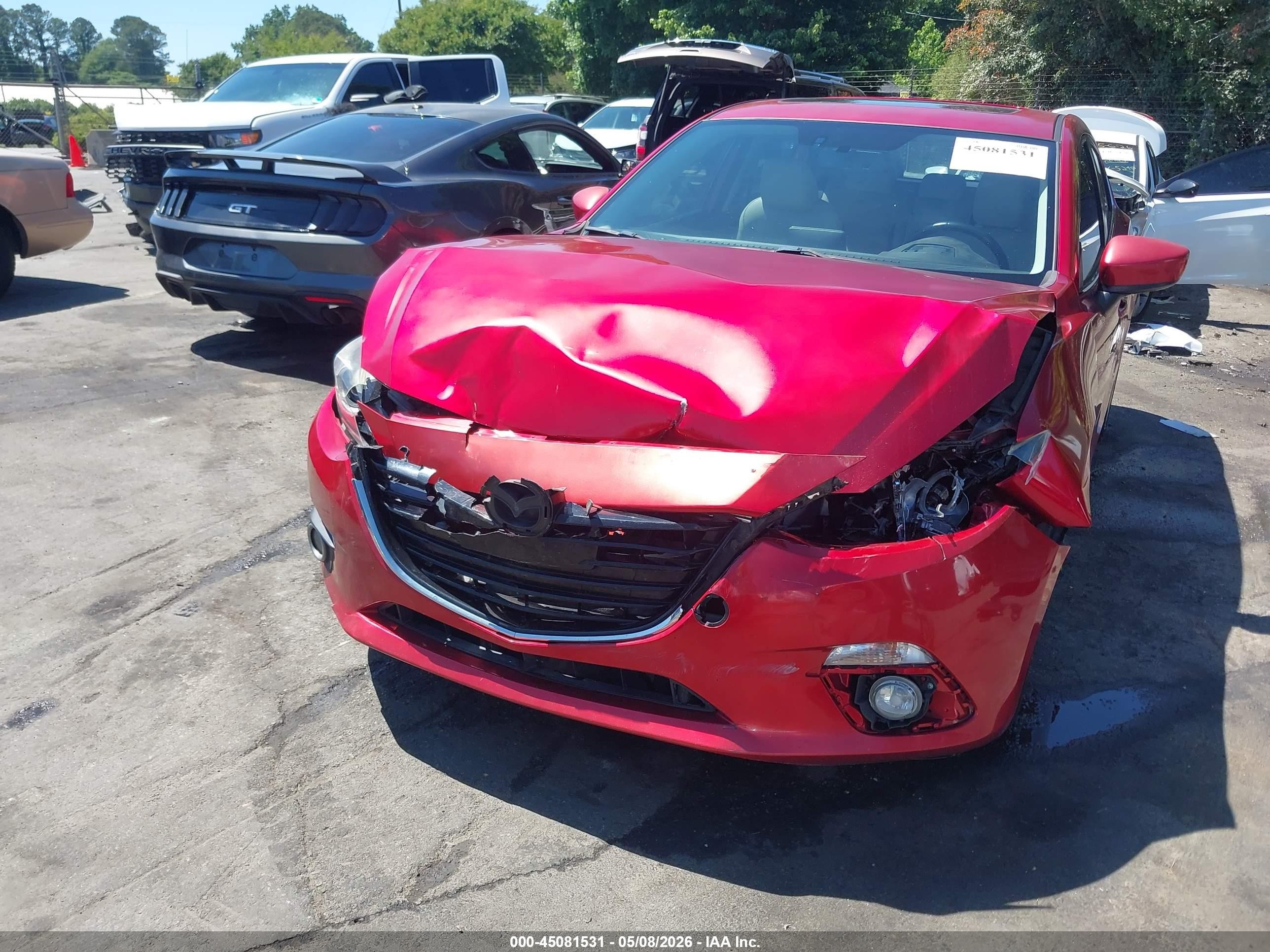 2014 Mazda Mazda3 S Grand Touring Red vin: JM1BM1M37E1181252