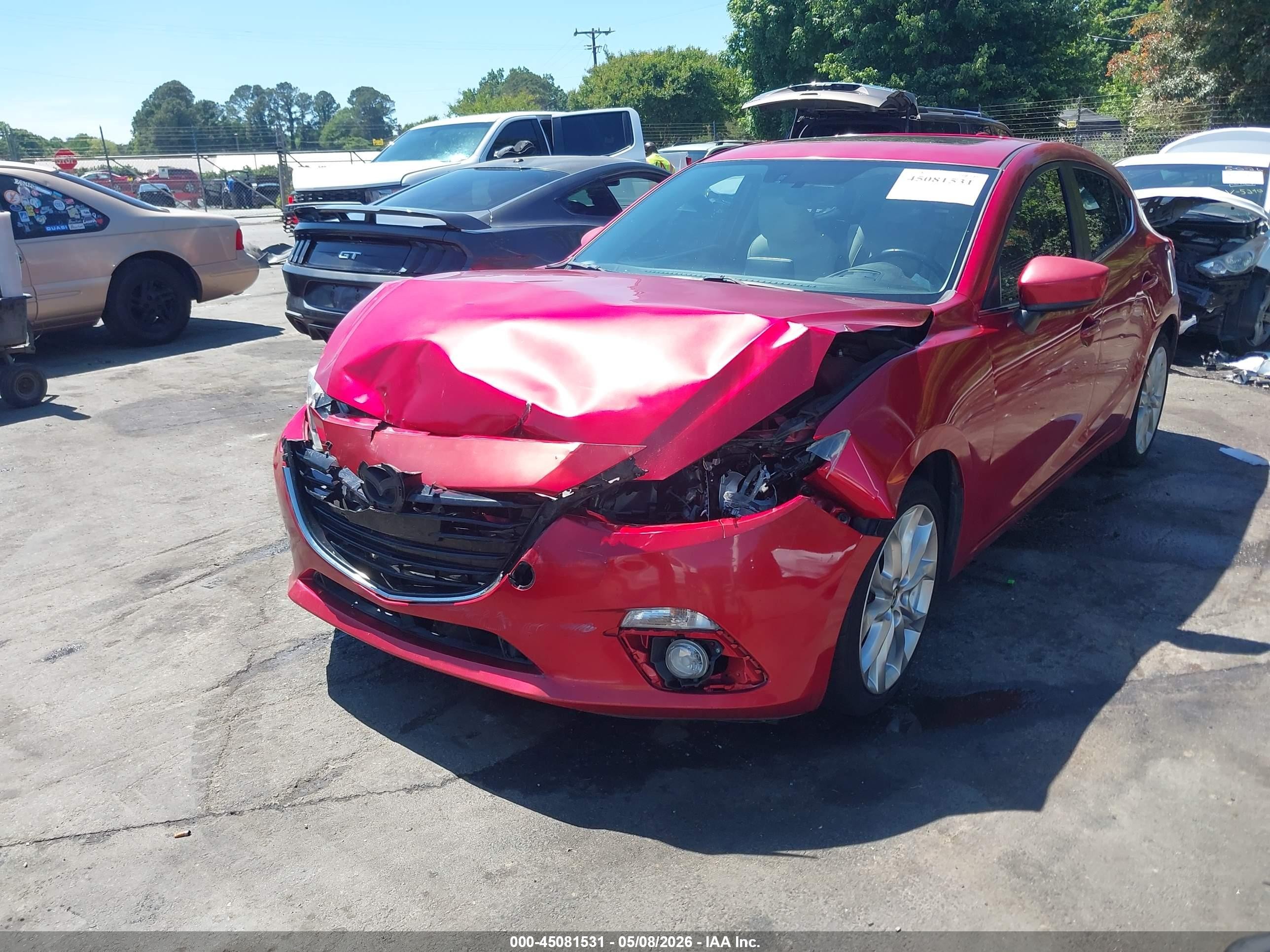 2014 Mazda Mazda3 S Grand Touring Red vin: JM1BM1M37E1181252