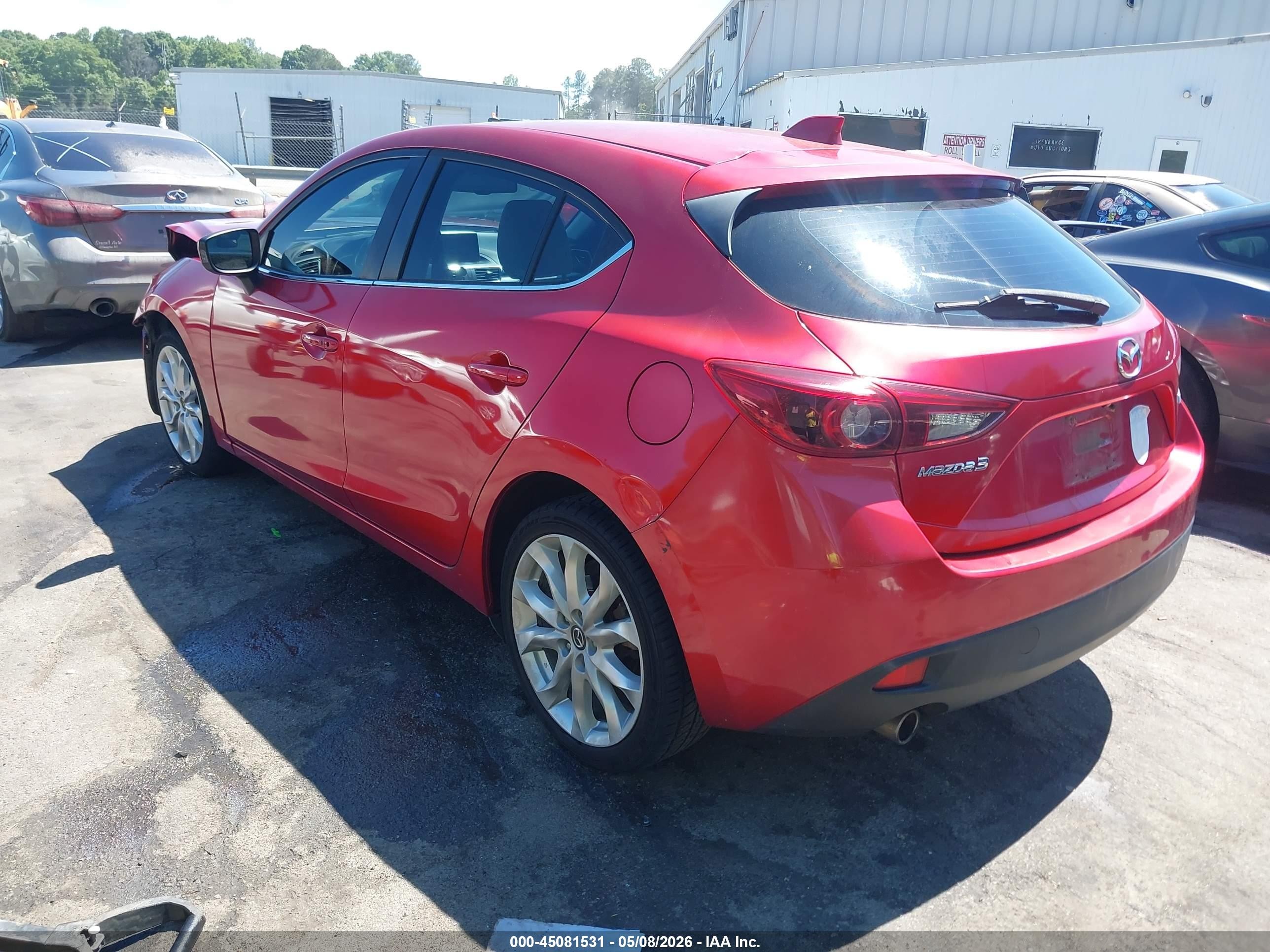 2014 Mazda Mazda3 S Grand Touring Red vin: JM1BM1M37E1181252
