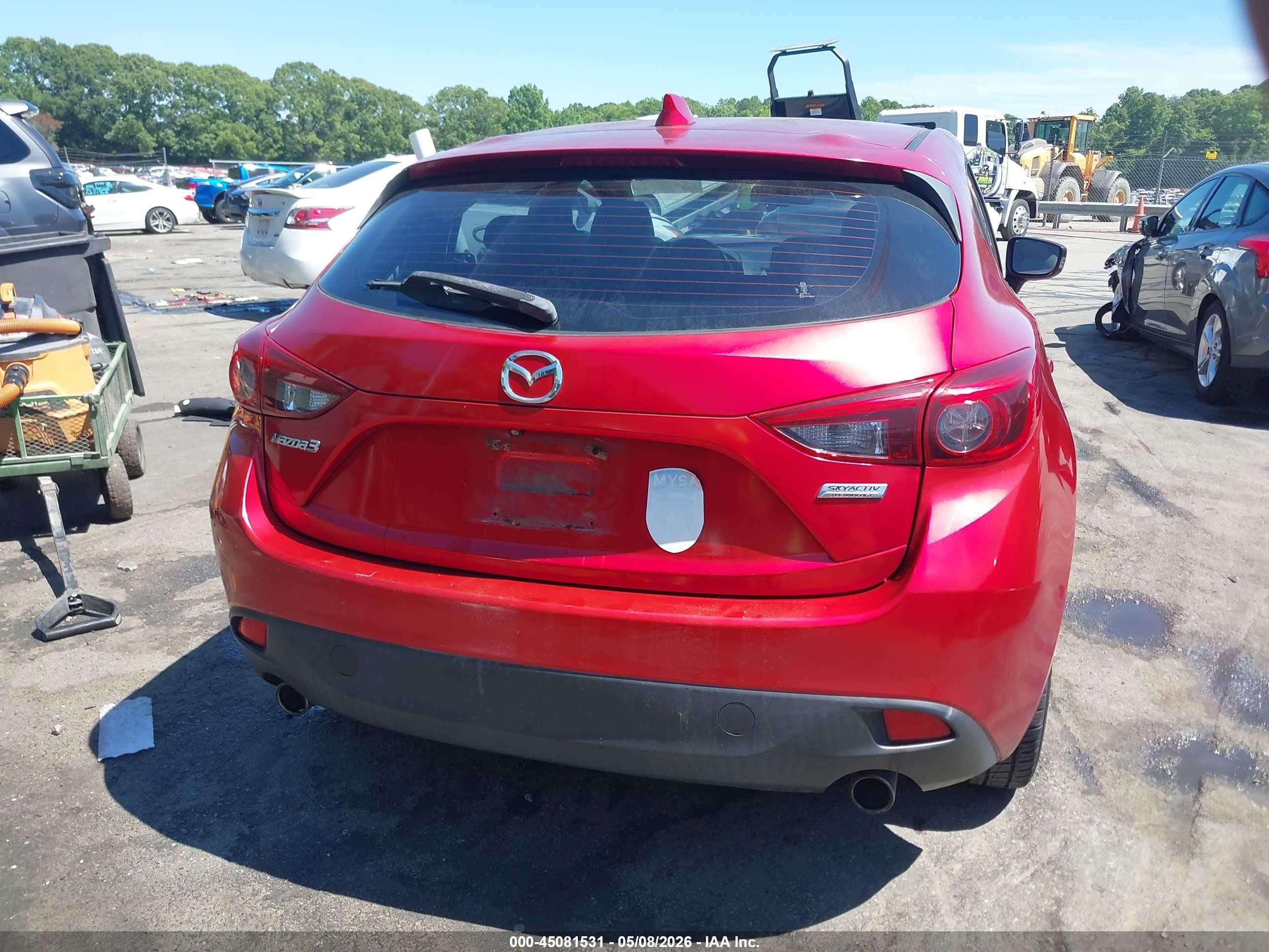 2014 Mazda Mazda3 S Grand Touring Red vin: JM1BM1M37E1181252