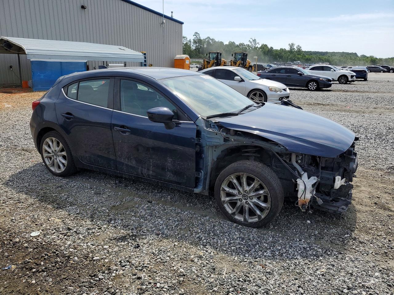 2015 Mazda 3 Grand Touring Синий vin: JM1BM1M37F1247980
