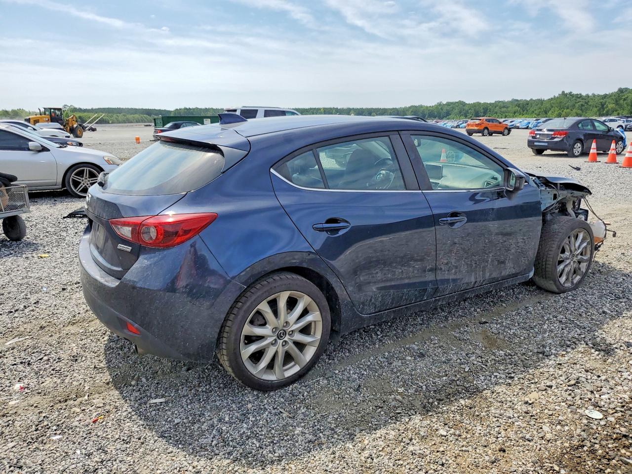 2015 Mazda 3 Grand Touring Синий vin: JM1BM1M37F1247980