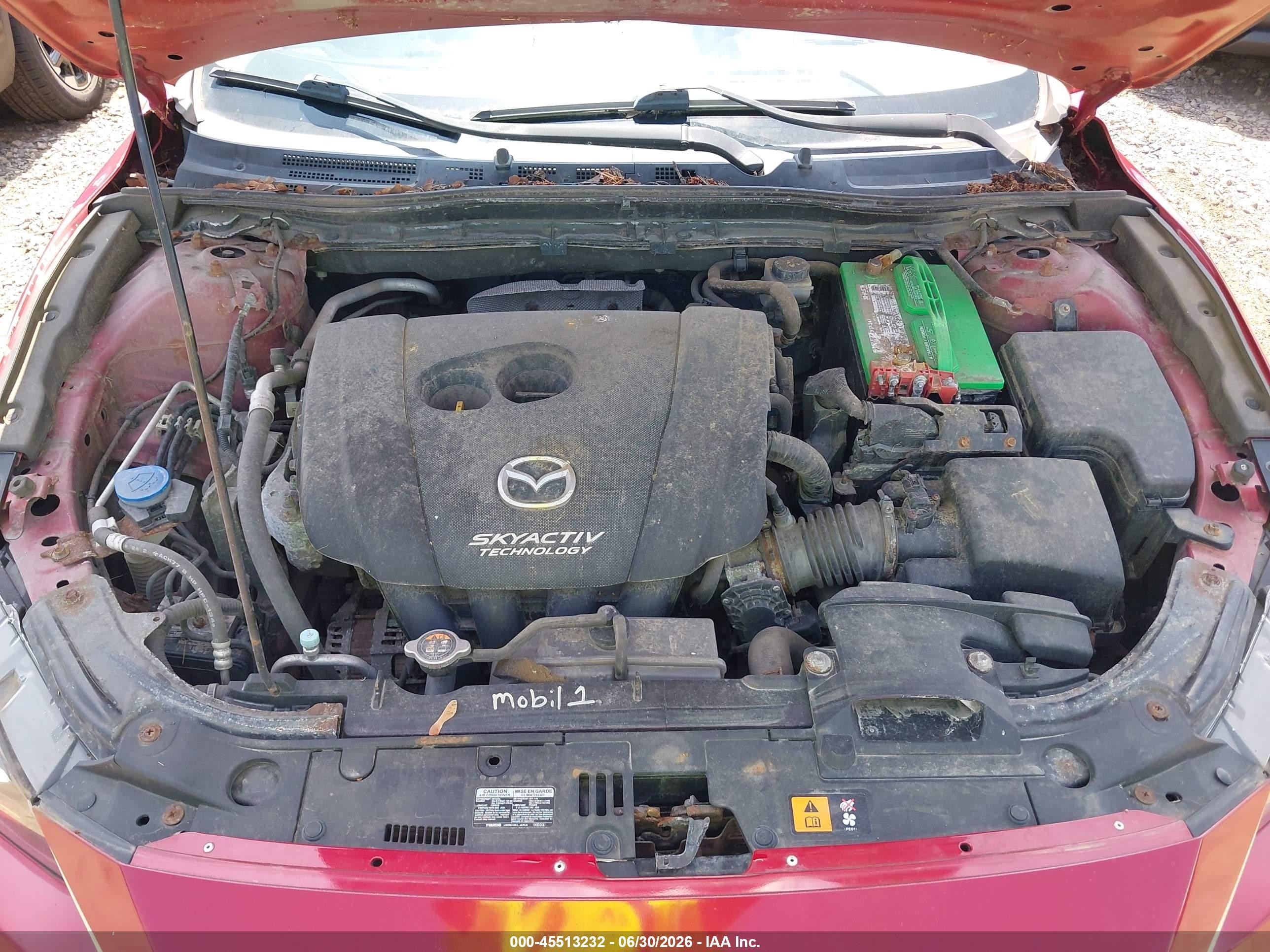 2014 Mazda Mazda3 S Grand Touring Red vin: JM1BM1M39E1102504