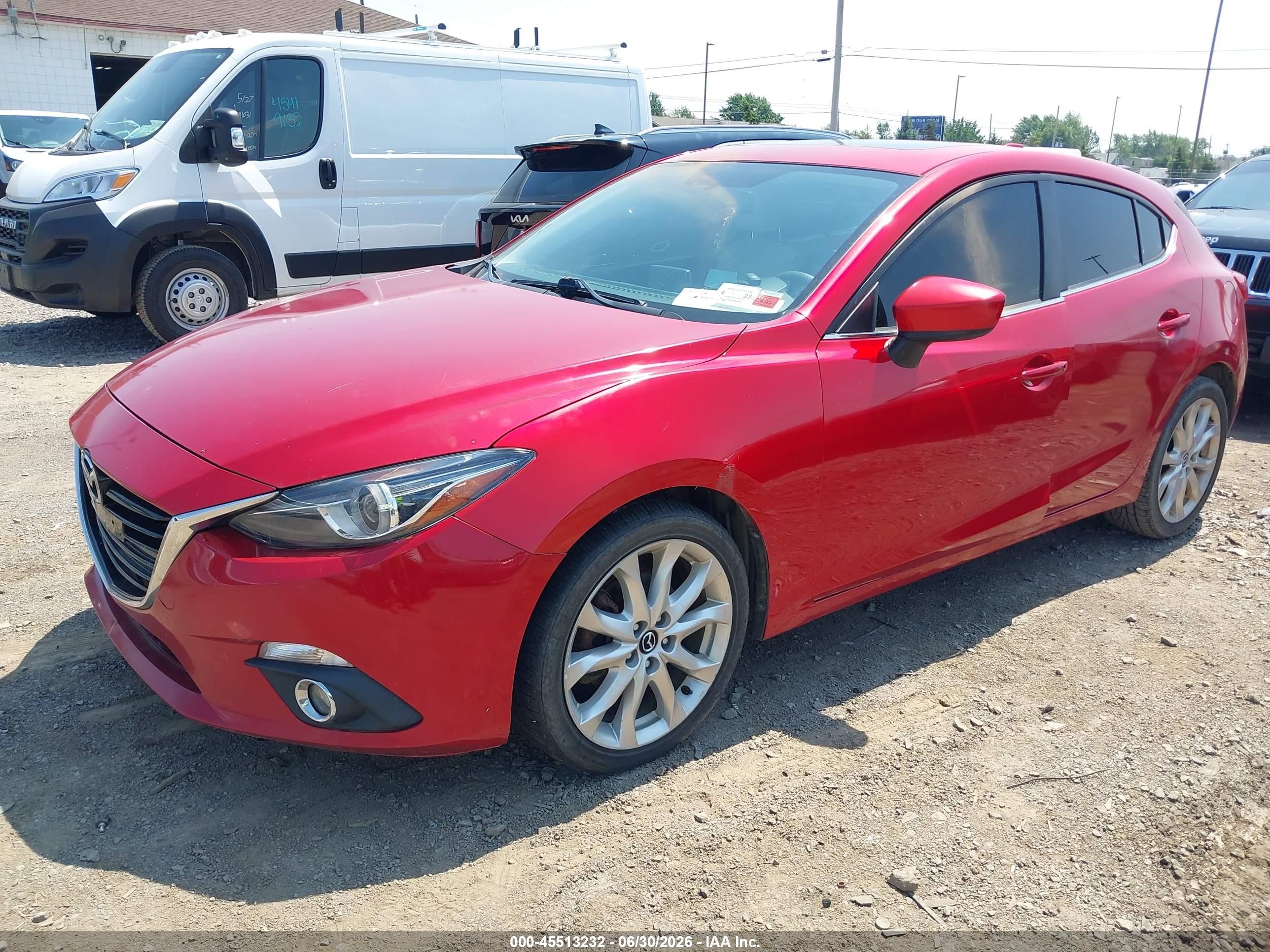 2014 Mazda Mazda3 S Grand Touring Red vin: JM1BM1M39E1102504