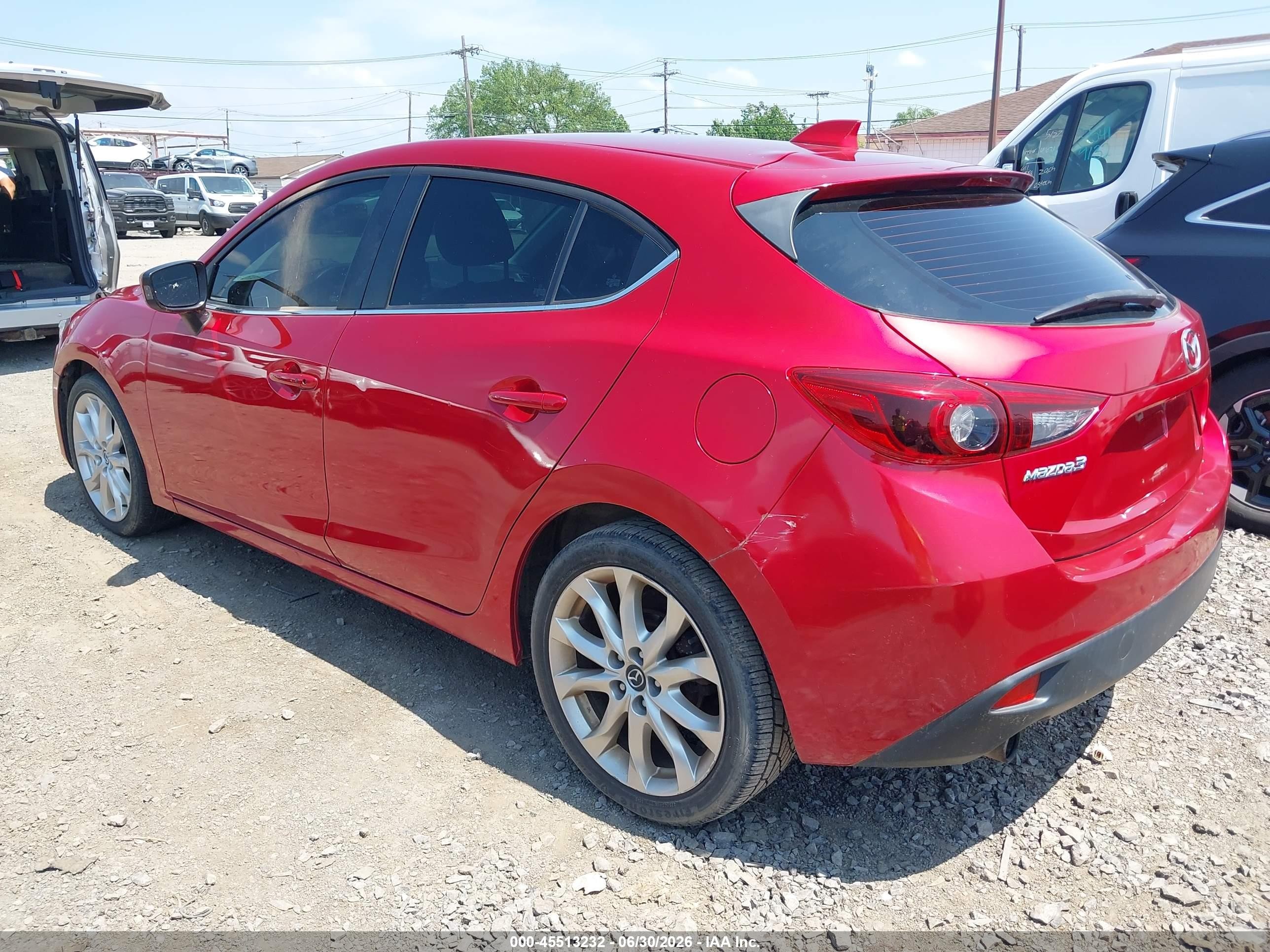 2014 Mazda Mazda3 S Grand Touring Red vin: JM1BM1M39E1102504