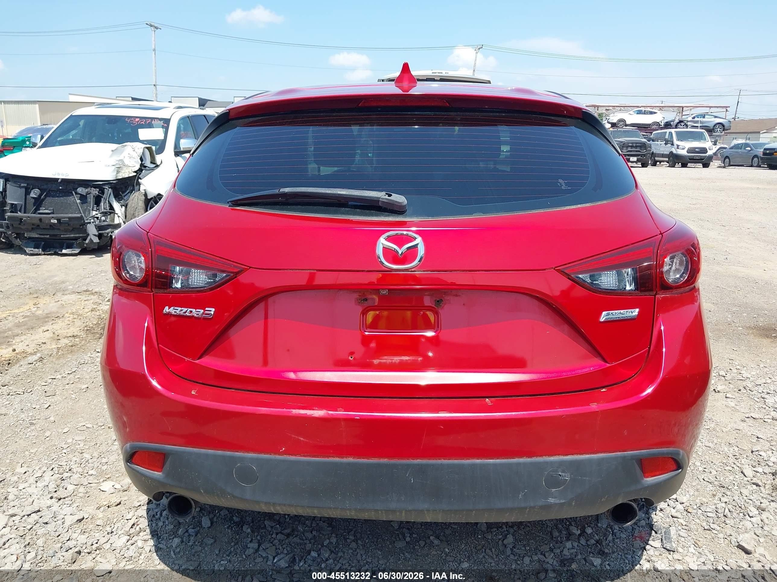 2014 Mazda Mazda3 S Grand Touring Red vin: JM1BM1M39E1102504