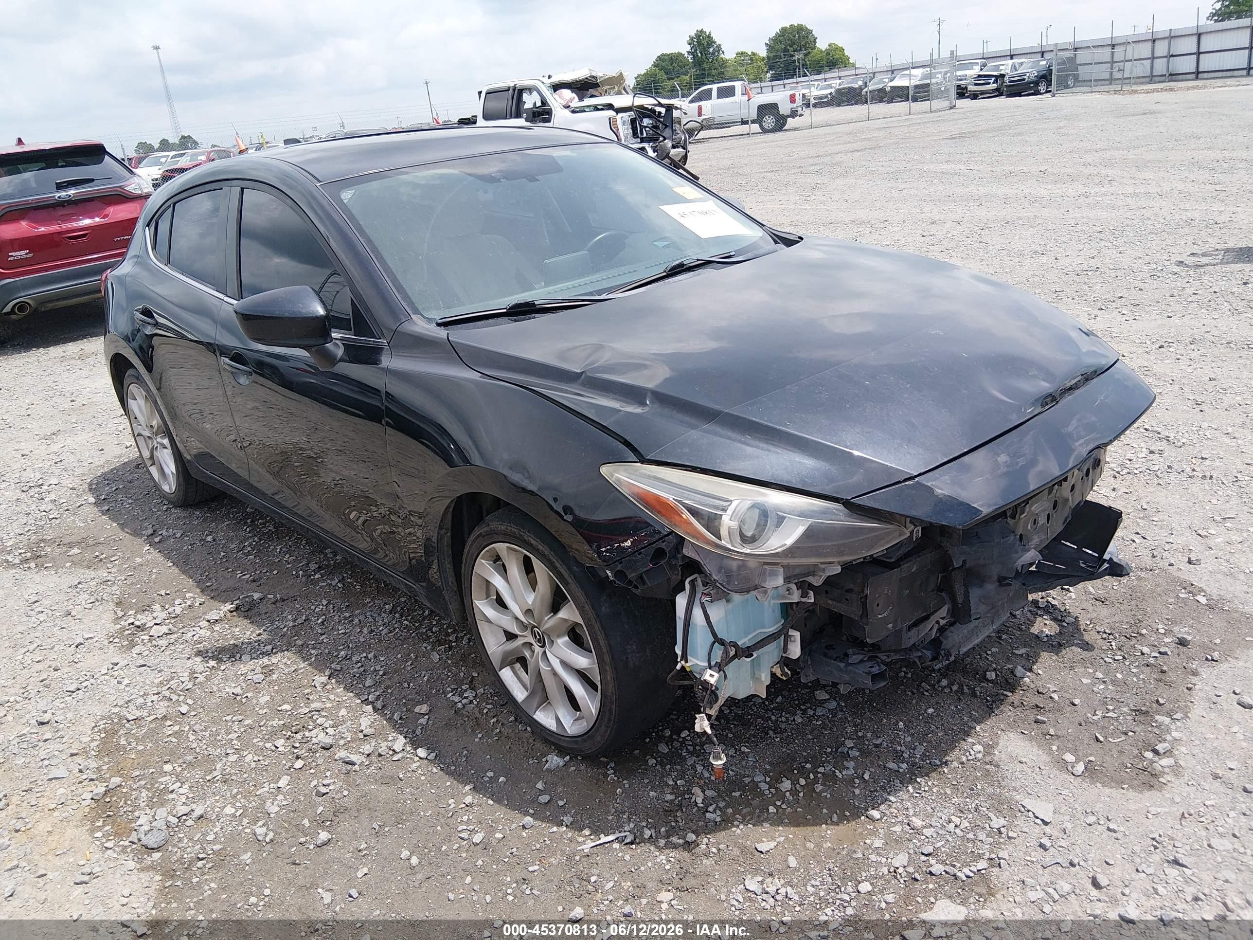 2014 Mazda Mazda3 S Grand Touring Black vin: JM1BM1M39E1102602