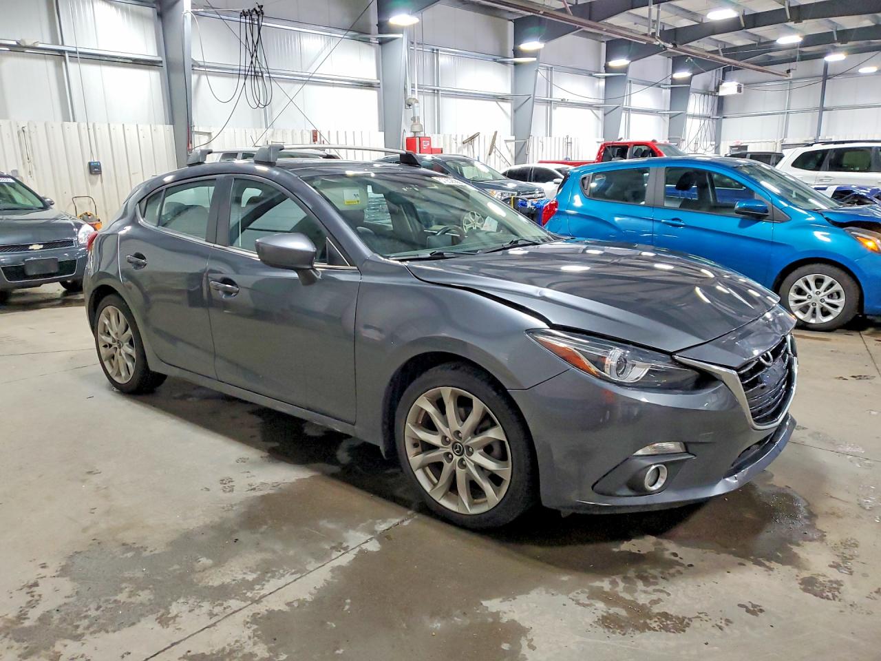 2014 Mazda 3 Grand Touring Gray vin: JM1BM1M39E1203462