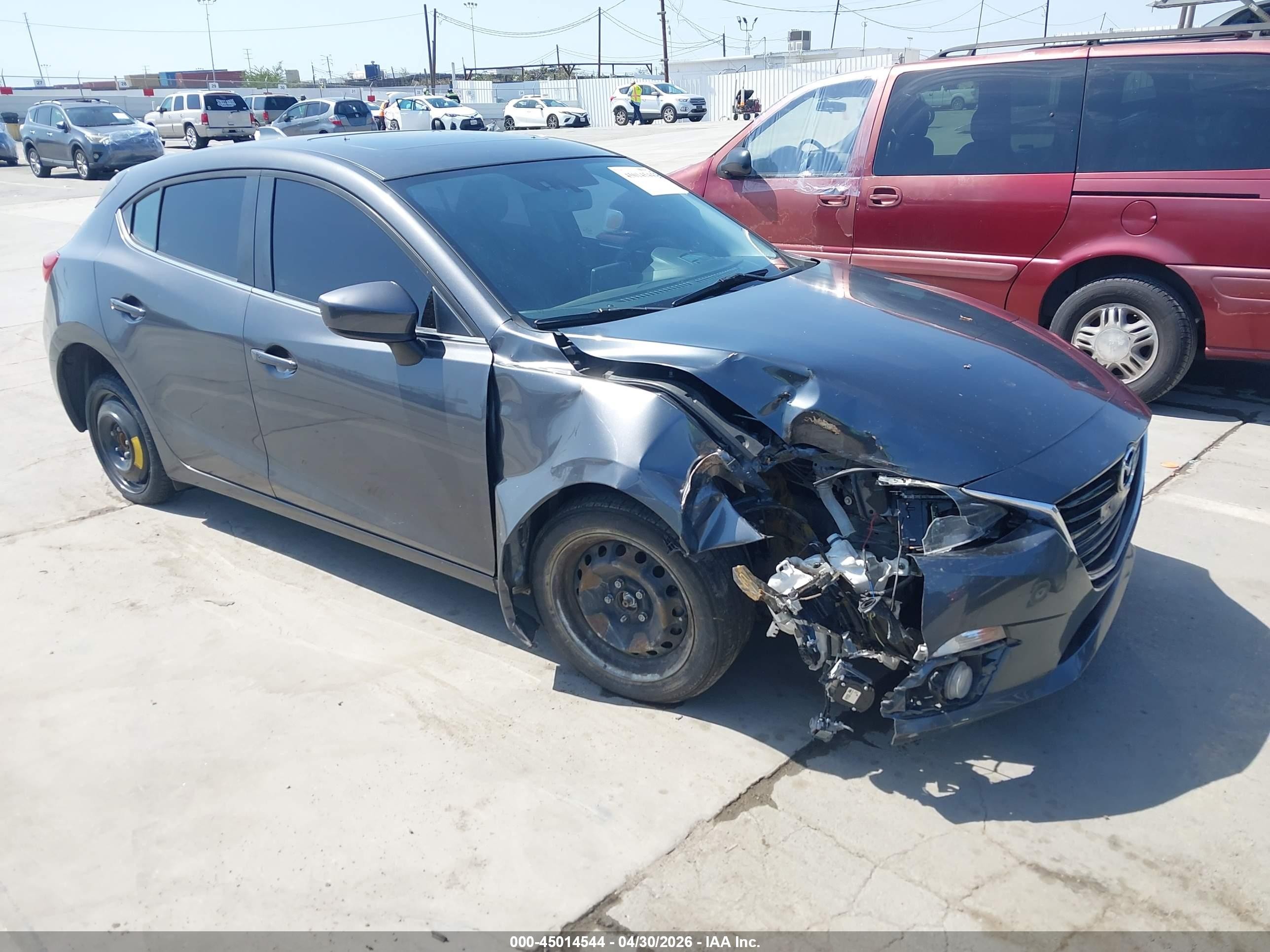 2014 Mazda Mazda3 S Grand Touring Gray vin: JM1BM1M39E1212470