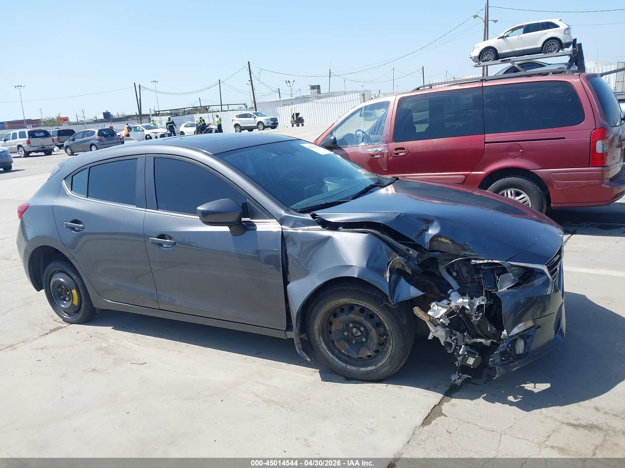 2014 Mazda Mazda3 S Grand Touring Gray vin: JM1BM1M39E1212470