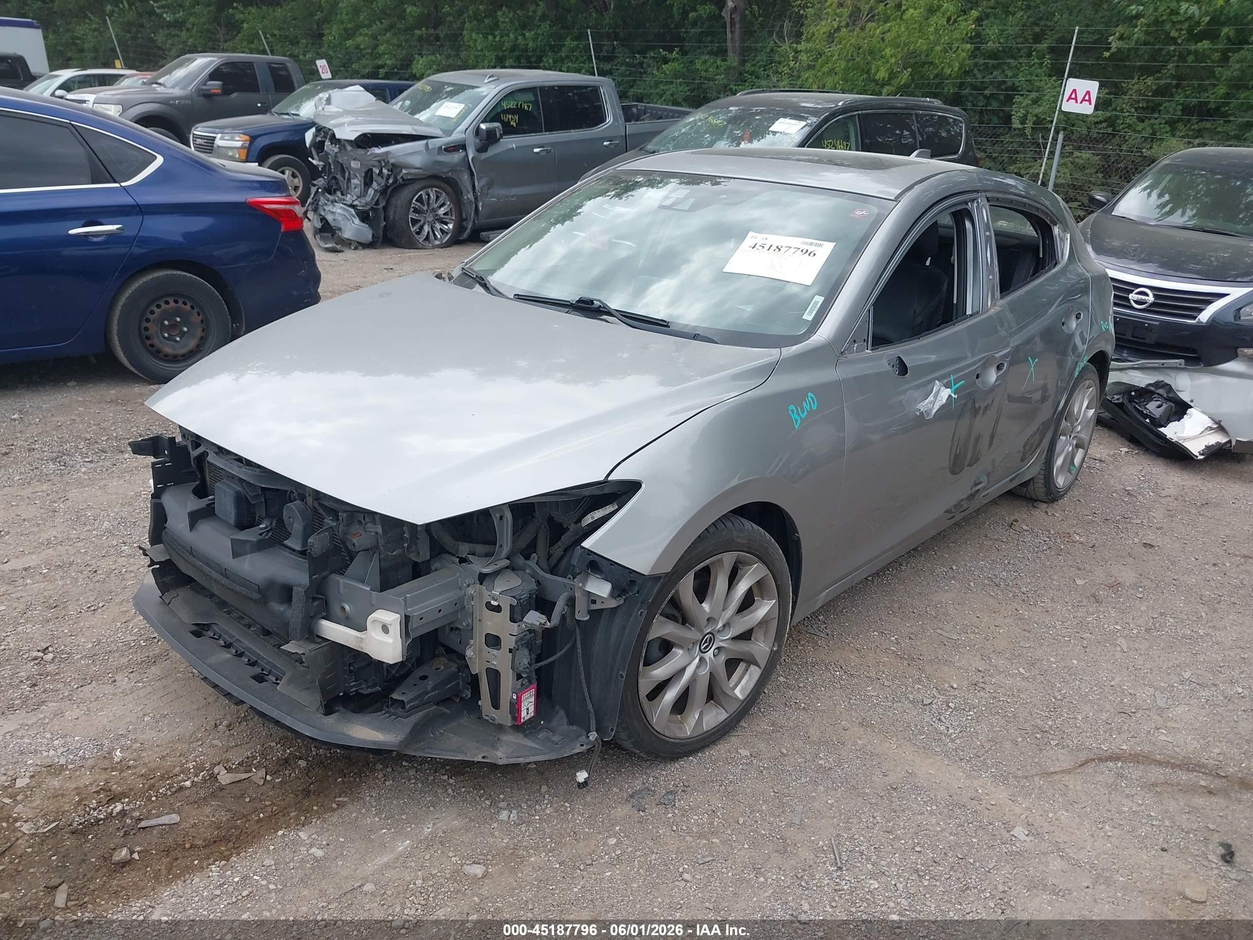 2015 Mazda Mazda3 S Grand Touring Silver vin: JM1BM1M39F1252372