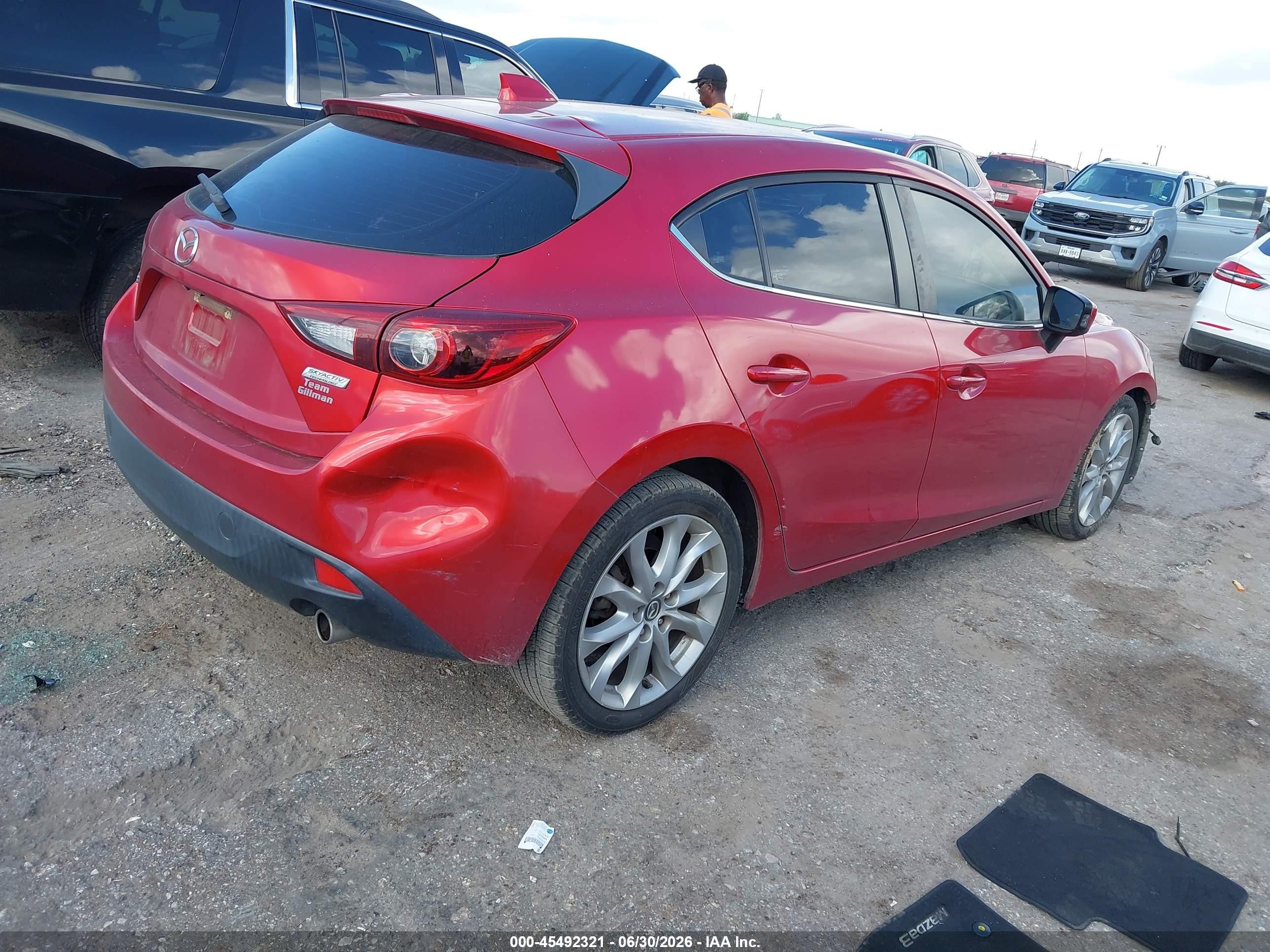 2014 Mazda Mazda3 S Grand Touring Burgundy vin: JM1BM1M3XE1101930