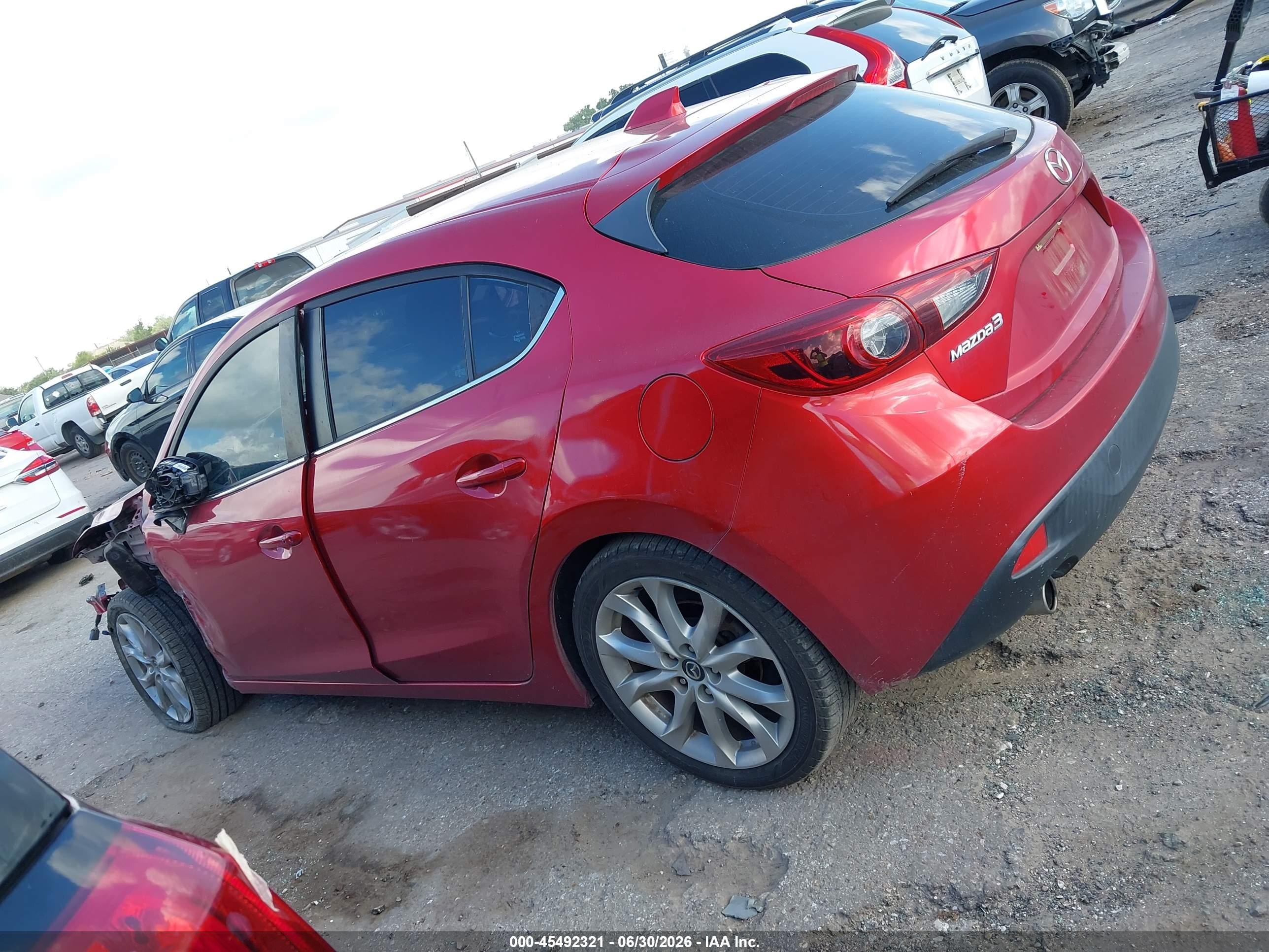 2014 Mazda Mazda3 S Grand Touring Burgundy vin: JM1BM1M3XE1101930