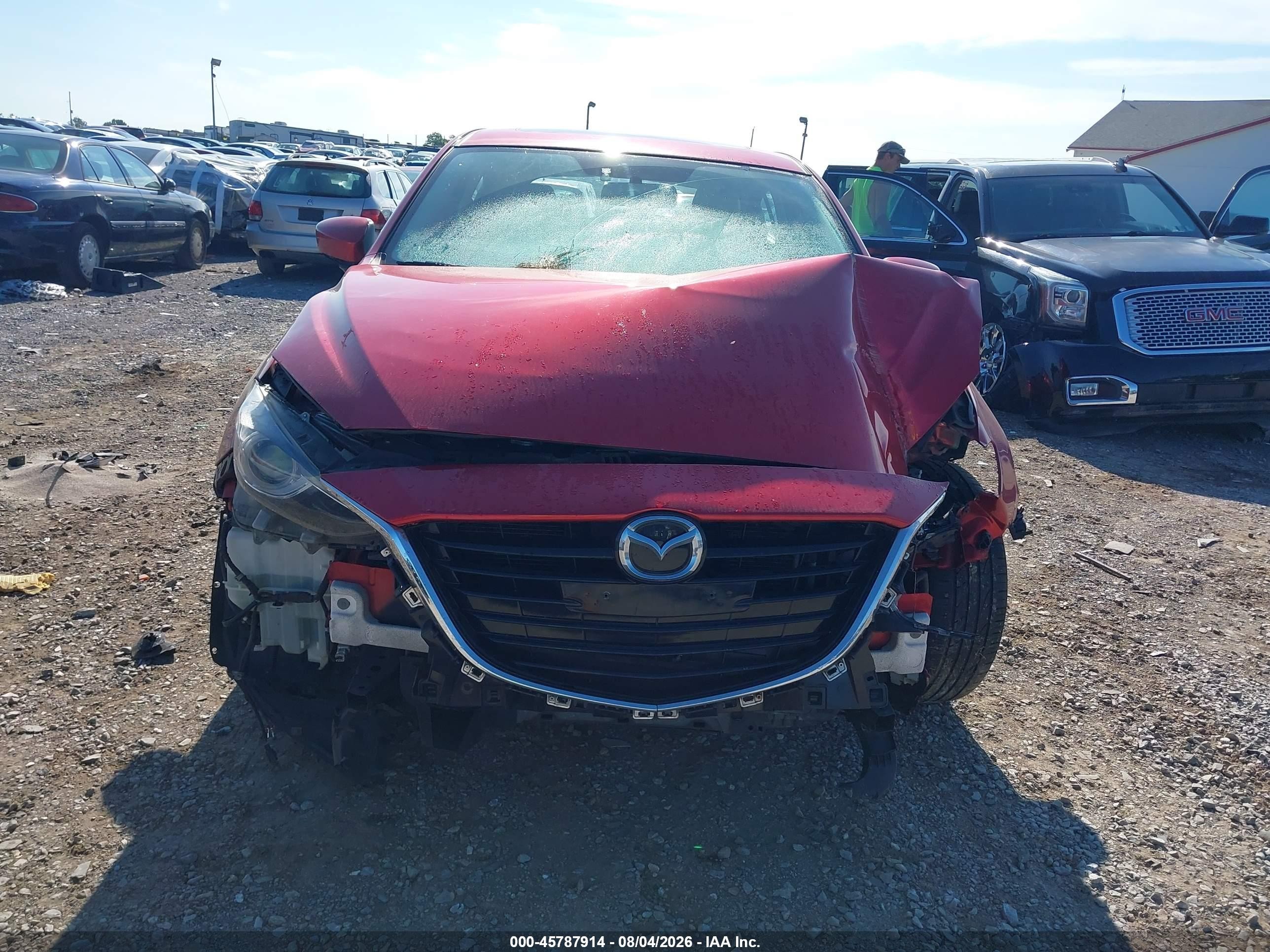 2014 Mazda Mazda3 S Grand Touring Red vin: JM1BM1M3XE1102544