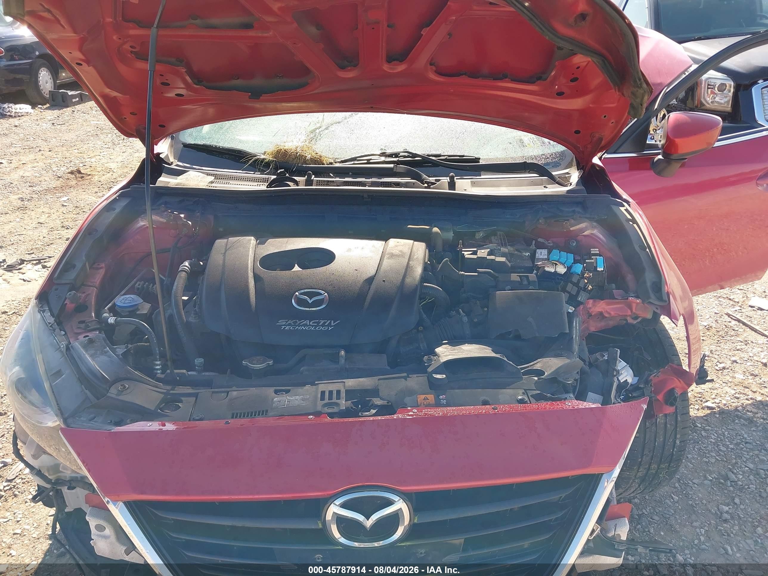 2014 Mazda Mazda3 S Grand Touring Red vin: JM1BM1M3XE1102544