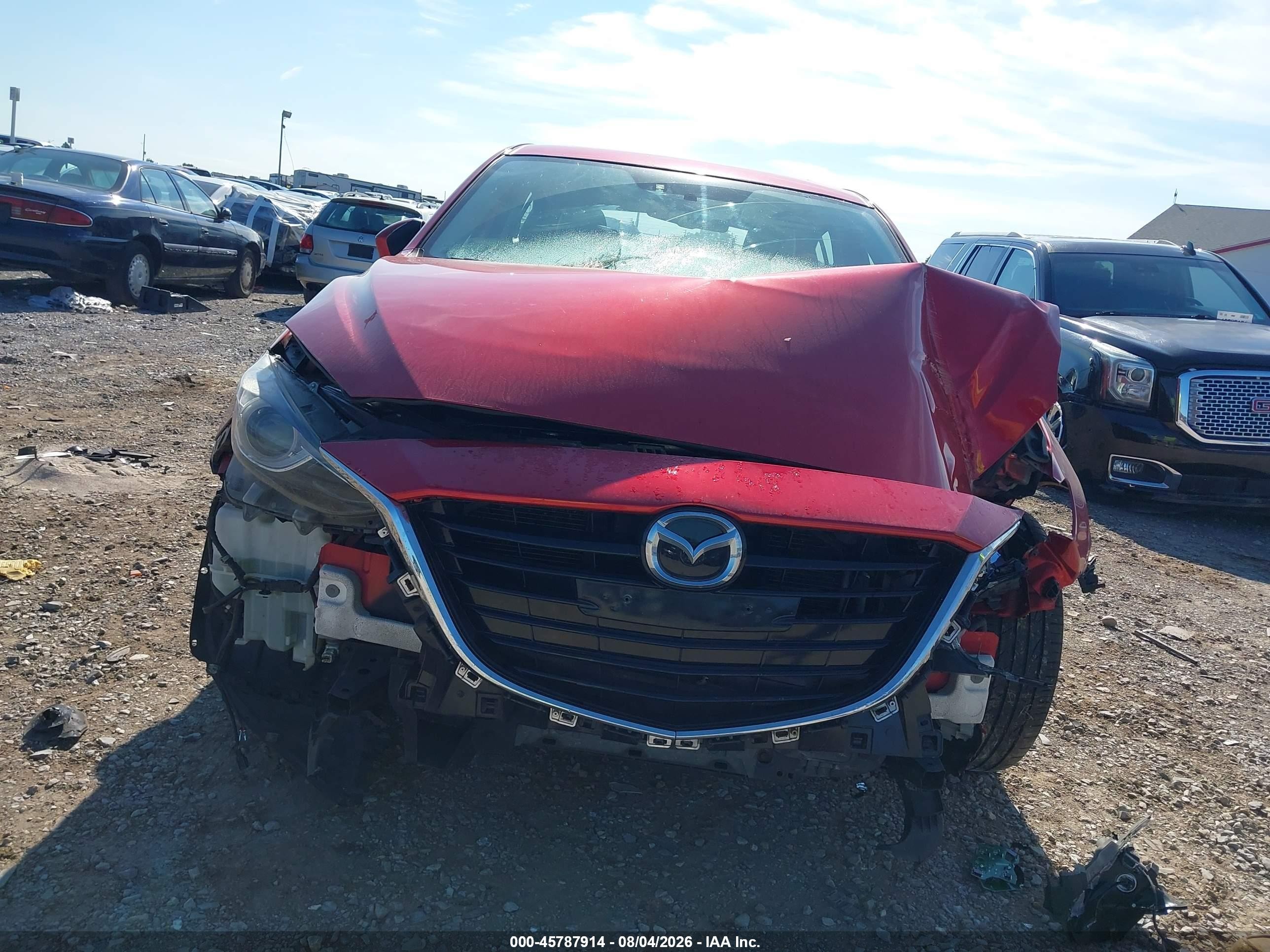 2014 Mazda Mazda3 S Grand Touring Red vin: JM1BM1M3XE1102544