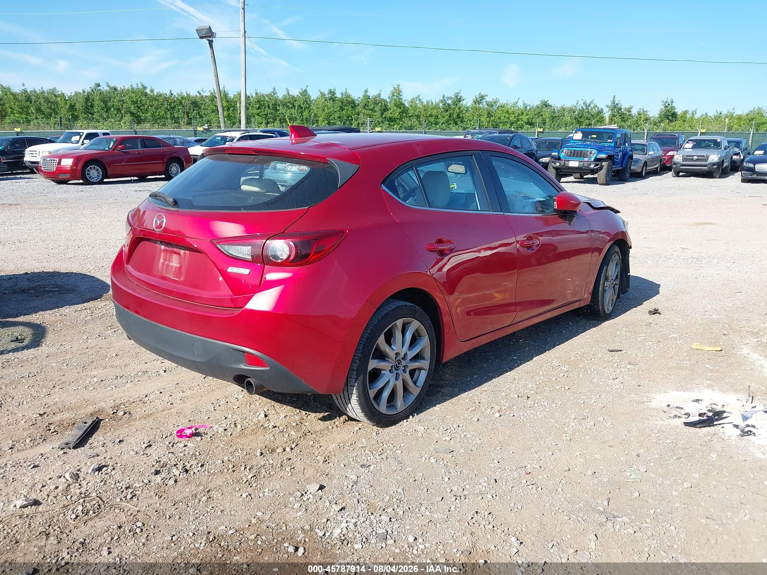 2014 Mazda Mazda3 S Grand Touring Red vin: JM1BM1M3XE1102544