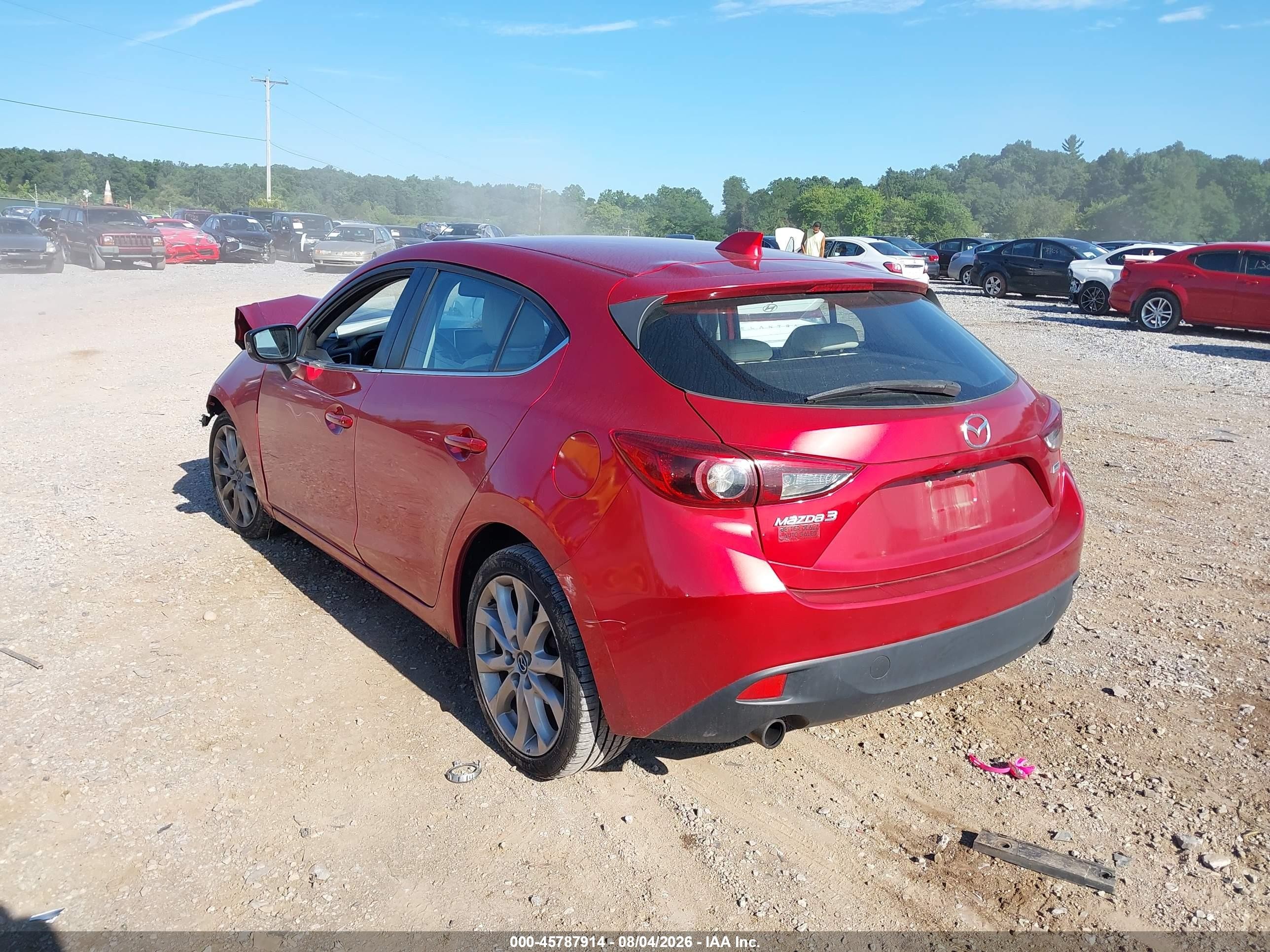 2014 Mazda Mazda3 S Grand Touring Red vin: JM1BM1M3XE1102544
