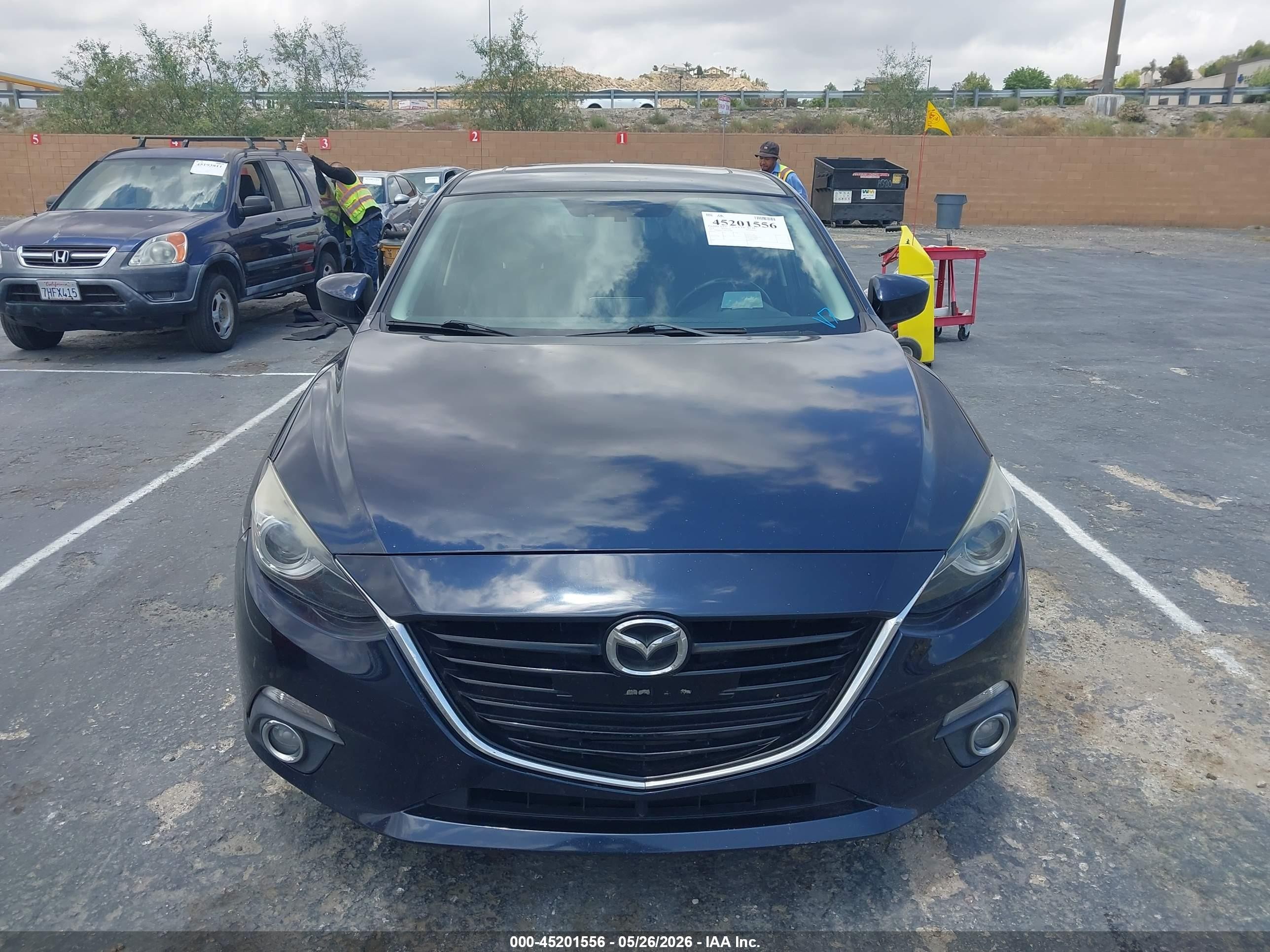 2014 Mazda Mazda3 S Grand Touring Синий vin: JM1BM1M3XE1201803