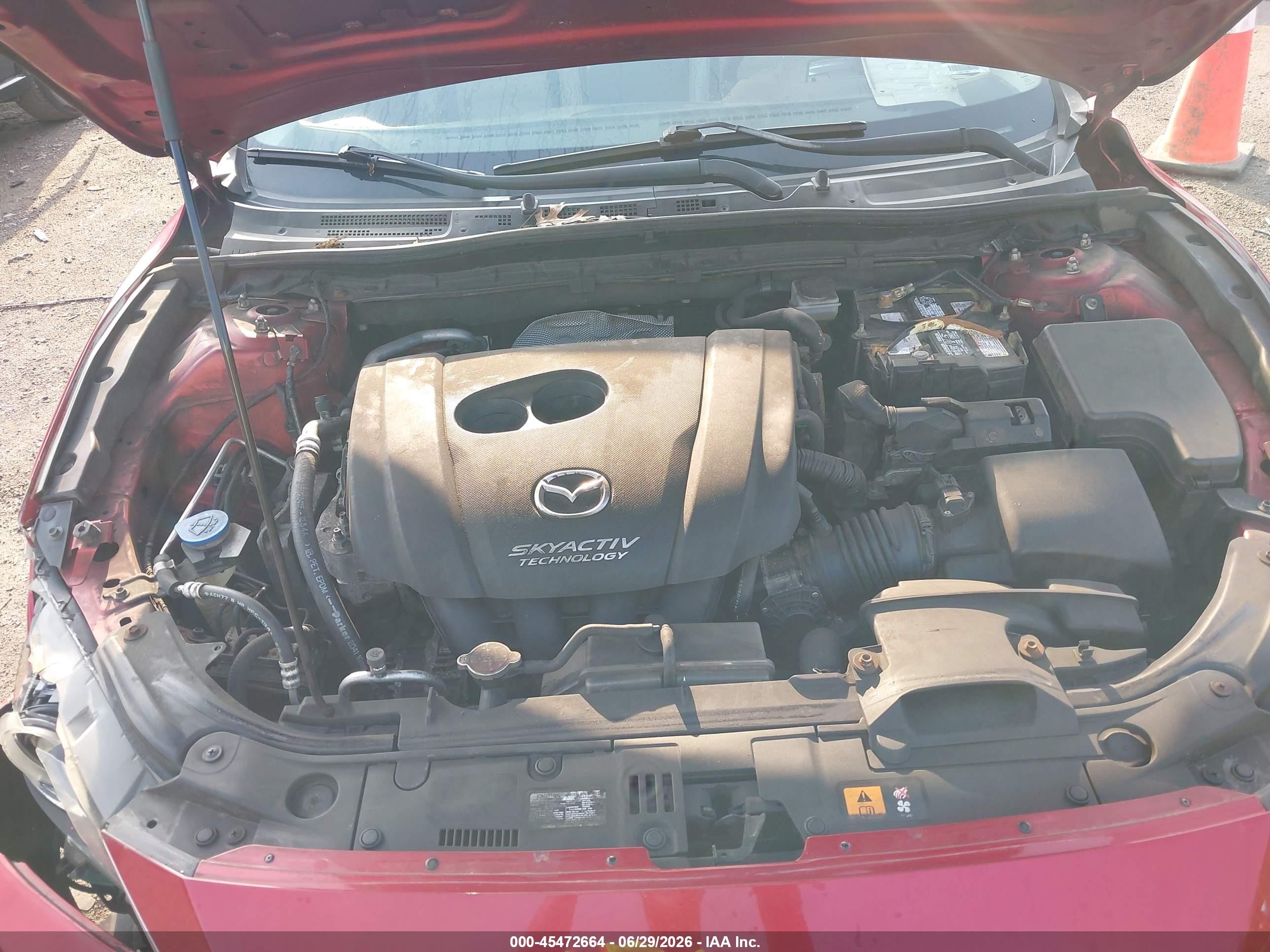 2015 Mazda Mazda3 S Grand Touring Burgundy vin: JM1BM1M3XF1236116